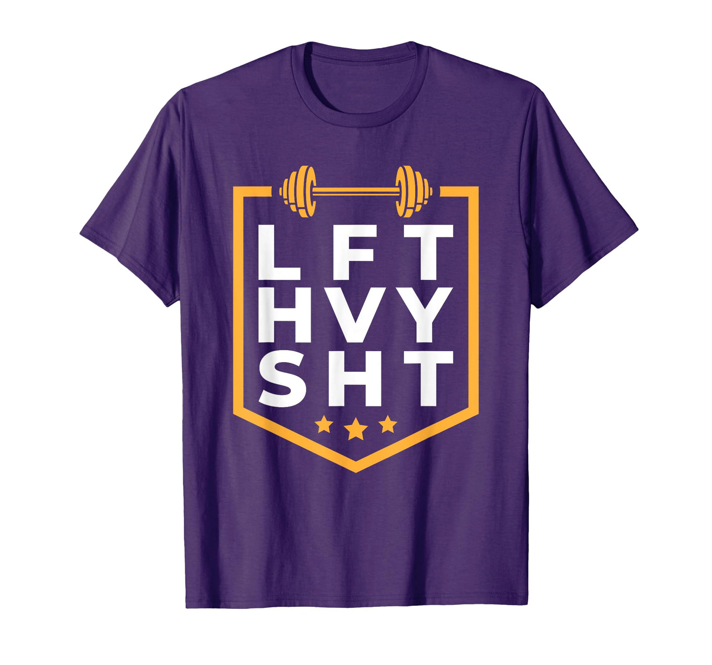 Funny Lift Heavy Shit Barbell Weightlifting T-Shirt