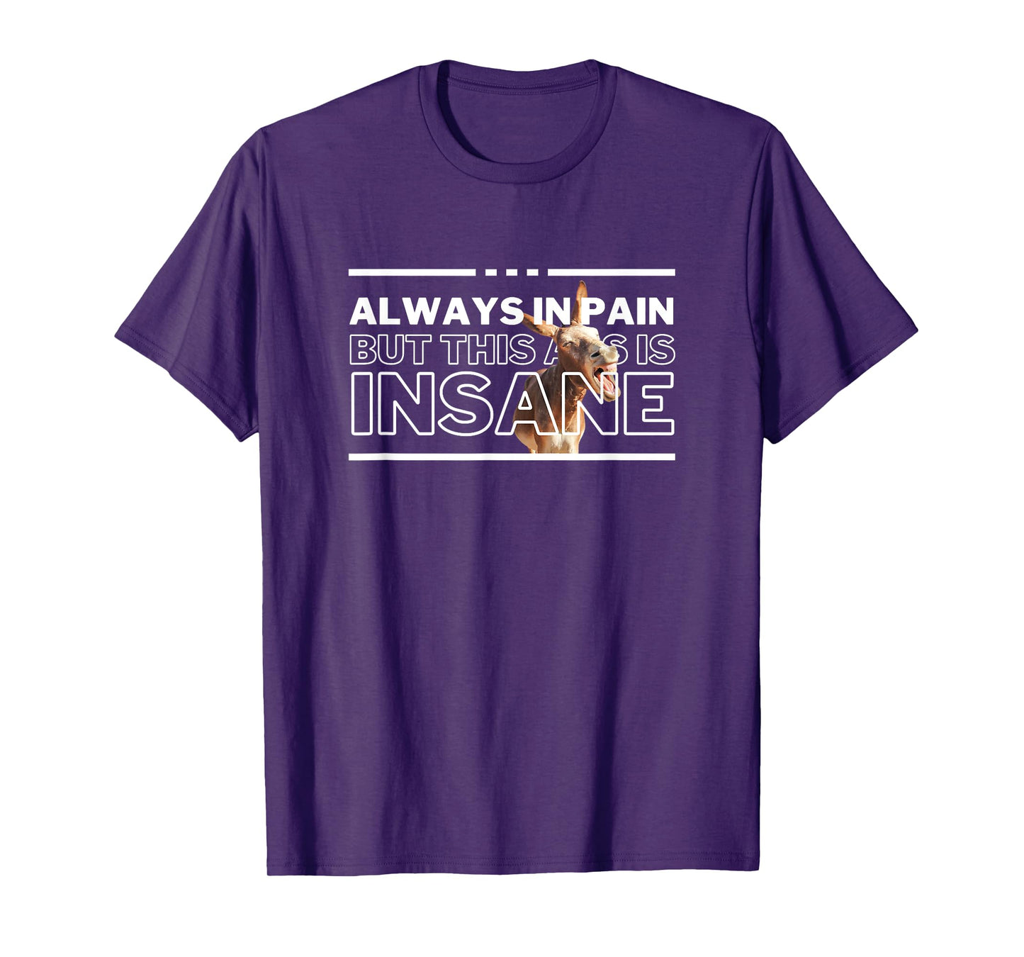 UnhingedHellions Always In Pain But Insane Funny Workout Gym Pump Cover Meme T-Shirt