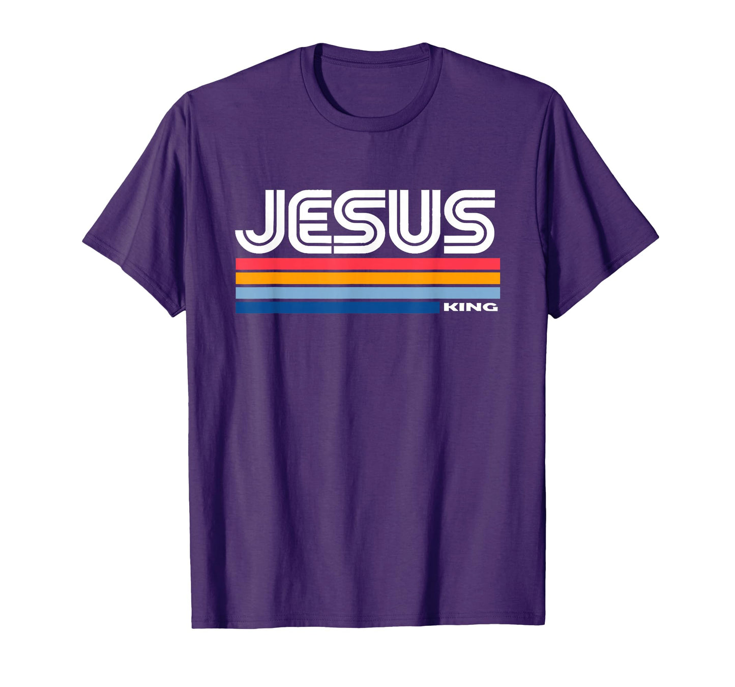 Jesus King Retro Vintage Design T-Shirt