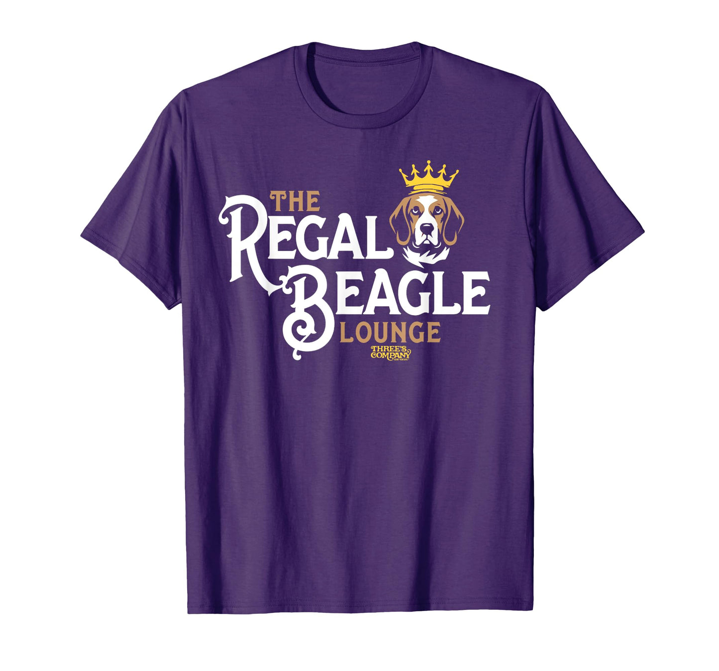 The Regal Beagle Pub Three's Company Retro Dog Crown Men Women Girls Kids T-Shirt