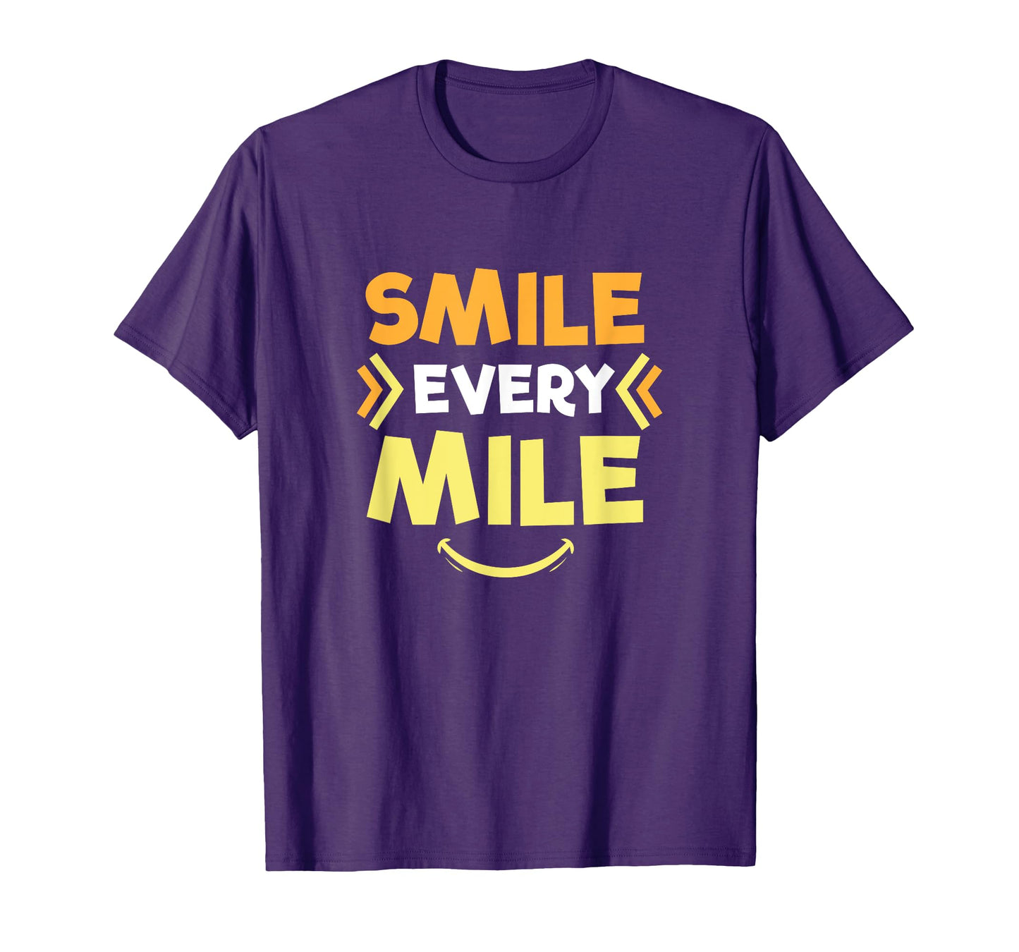 Smile Every Mile Funny Runners Gift T-Shirt