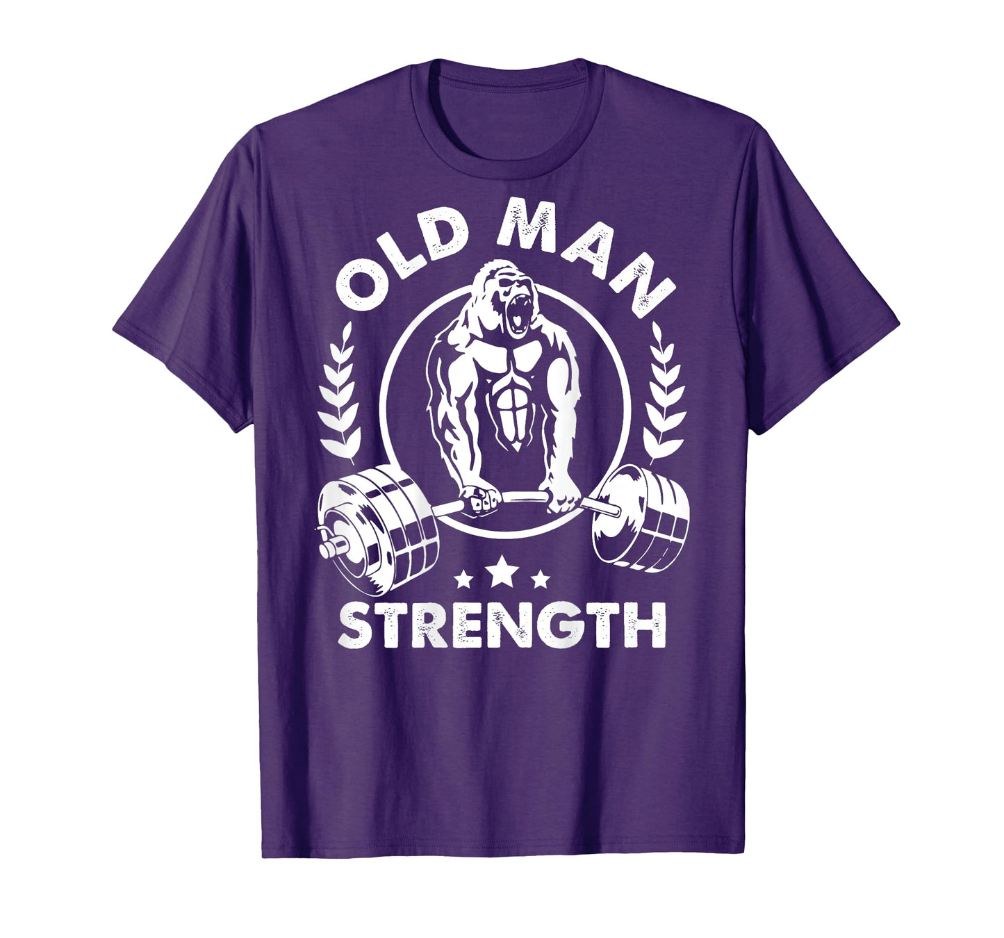 Old Man Strength Retired Grandpa 2025 Bodybuilder Gym Lover T-Shirt