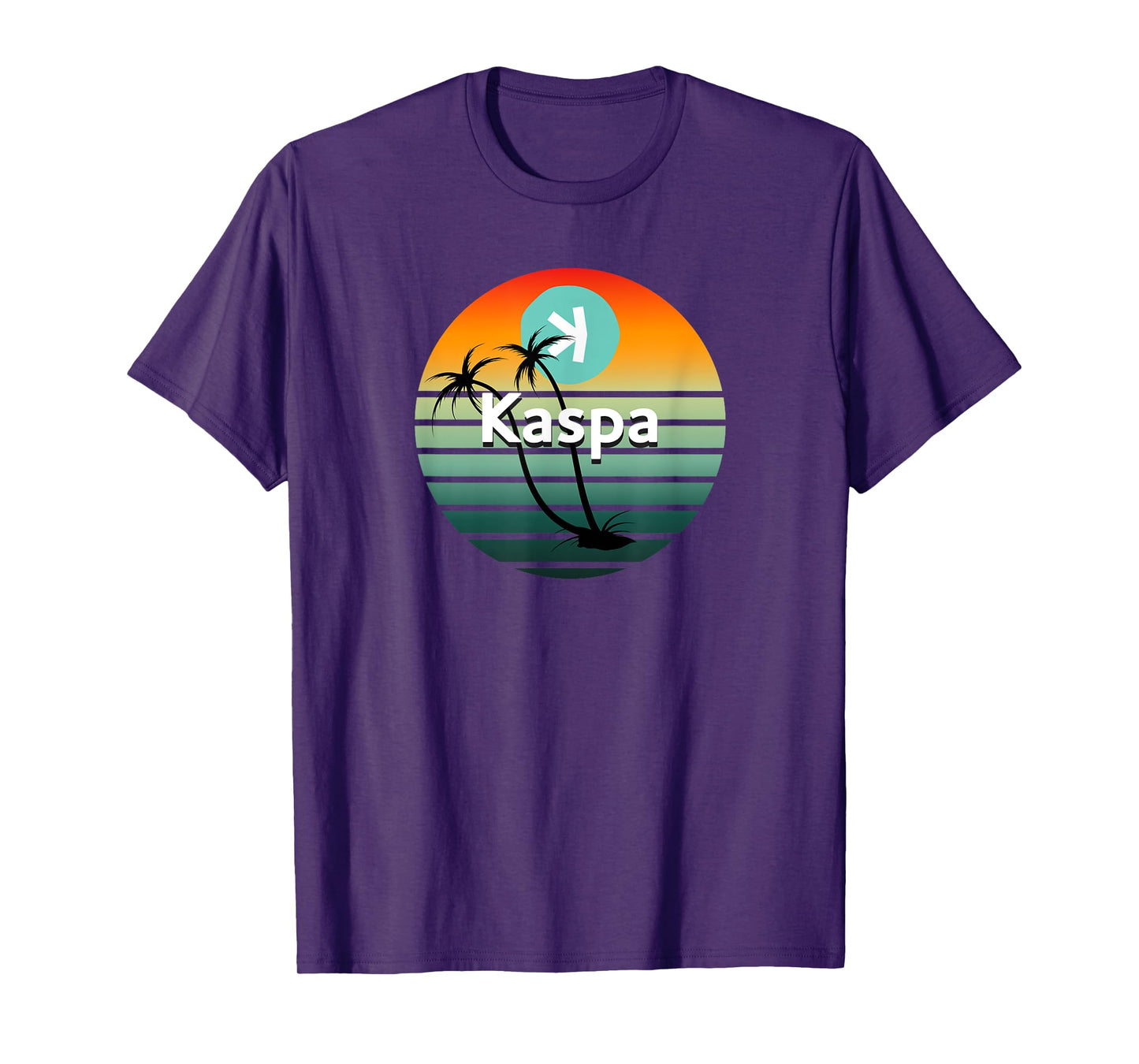 Kaspa CryptoRetro Sunset T-Shirt