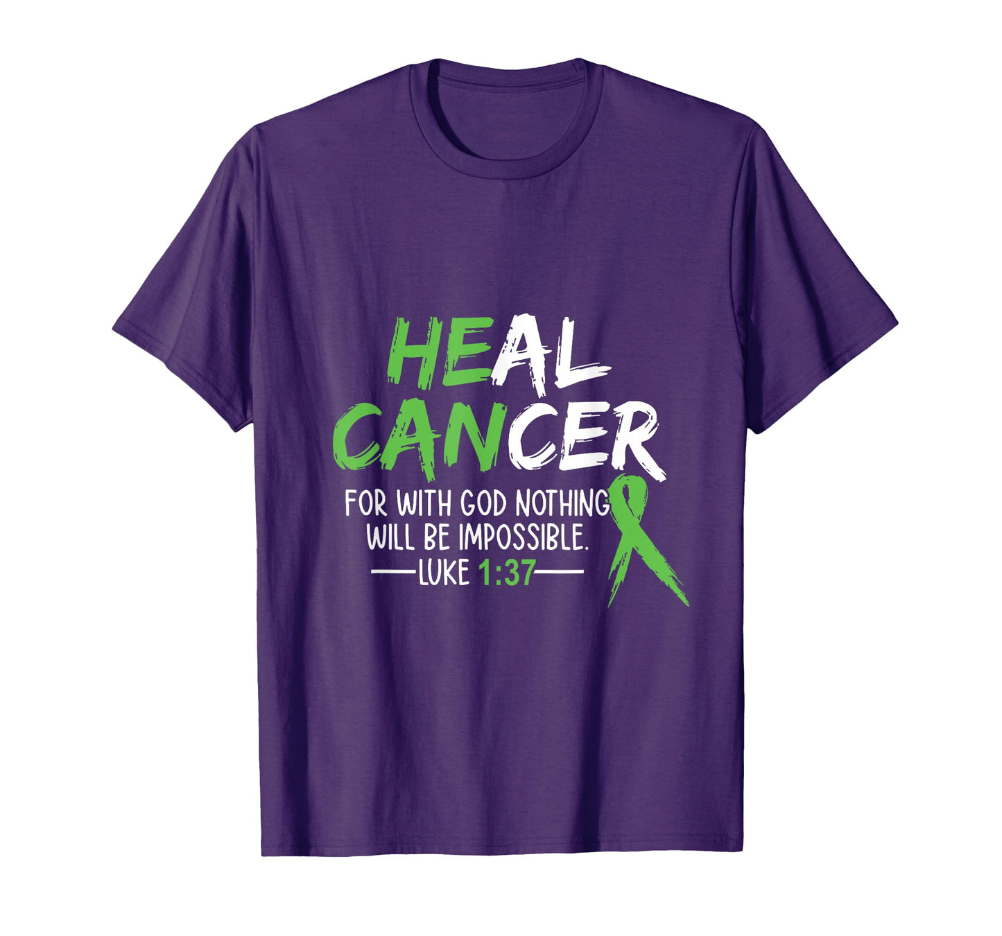 He Can Heal Cancer shirt Bile Duct Cancer Awareness T-Shirt