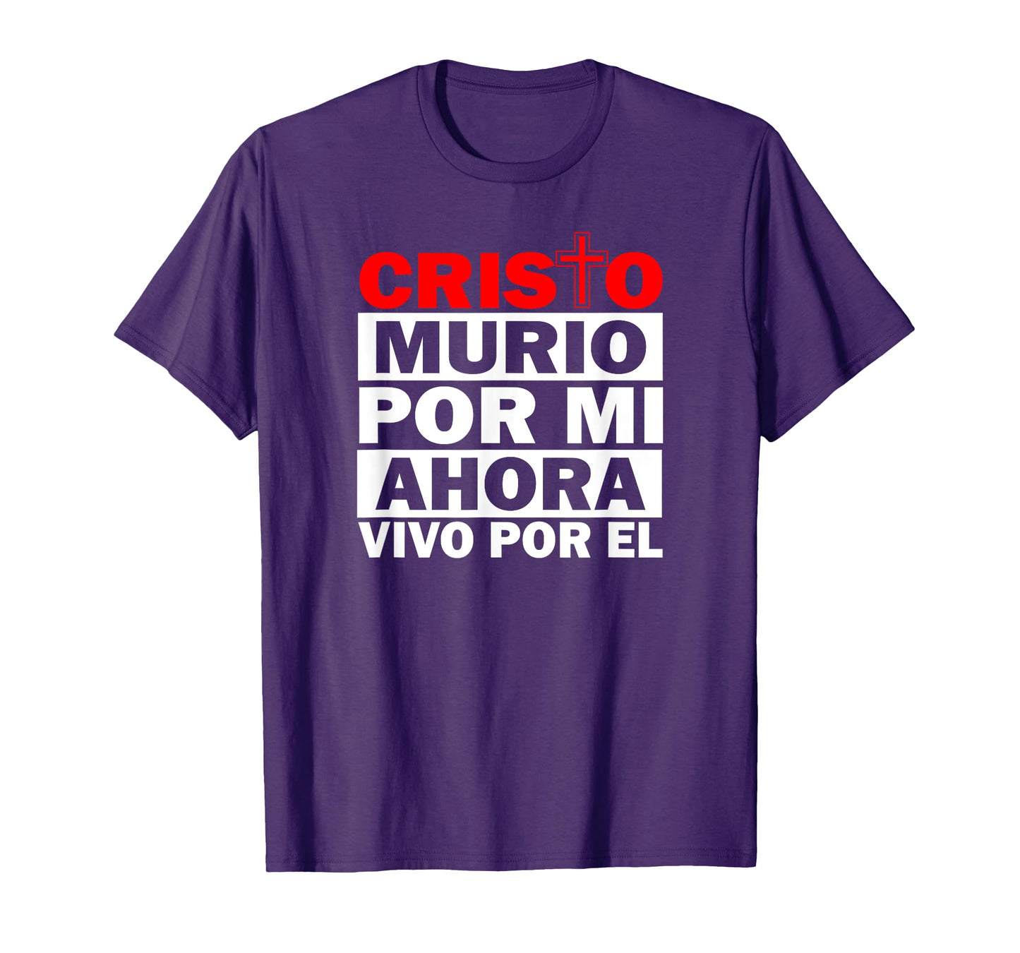 cristo murio por mi camisas cristianas spanish christian T-Shirt