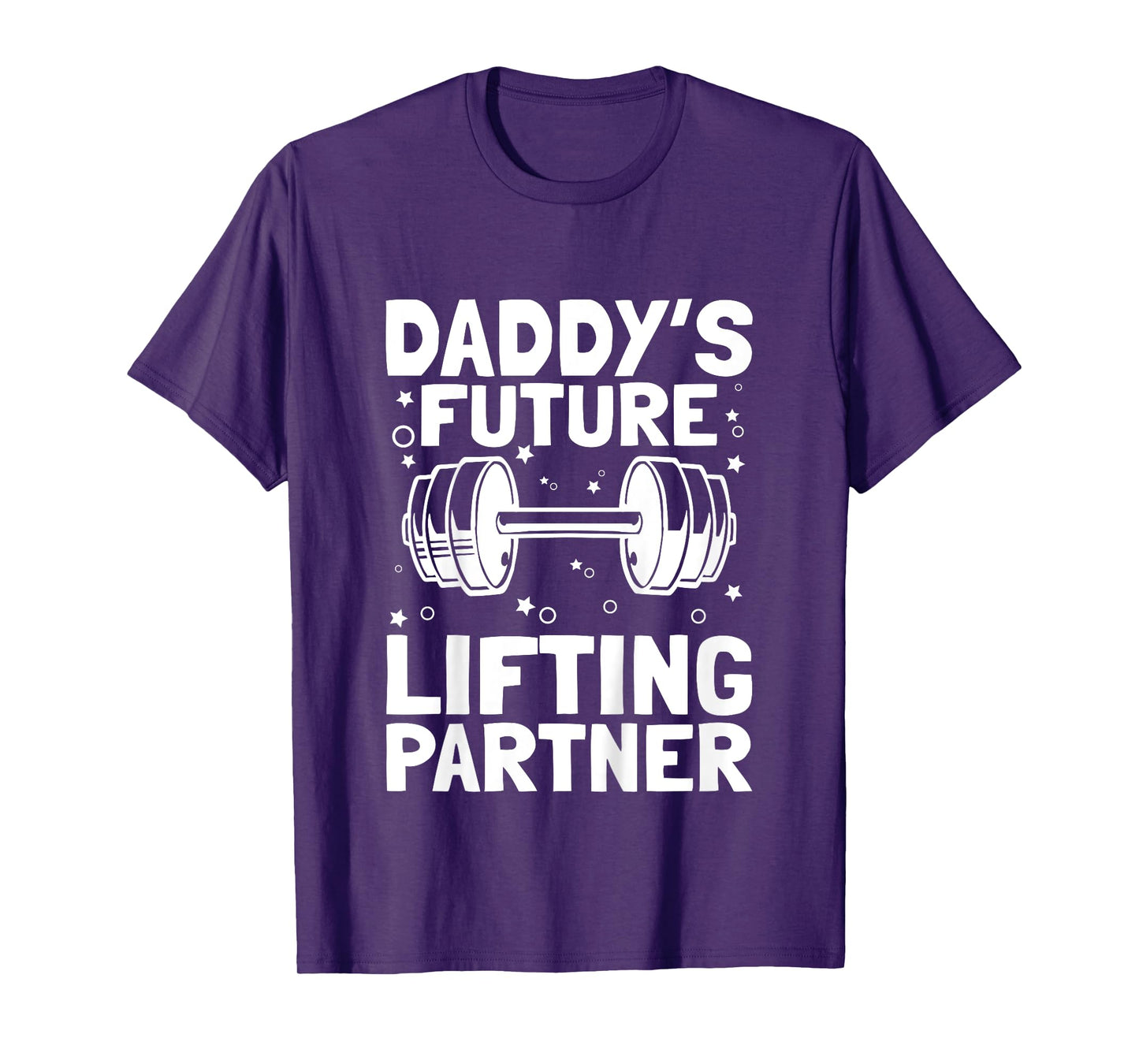 Kids Daddy's Lifting Partner Strength Gym Funny Bodybuilding T-Shirt