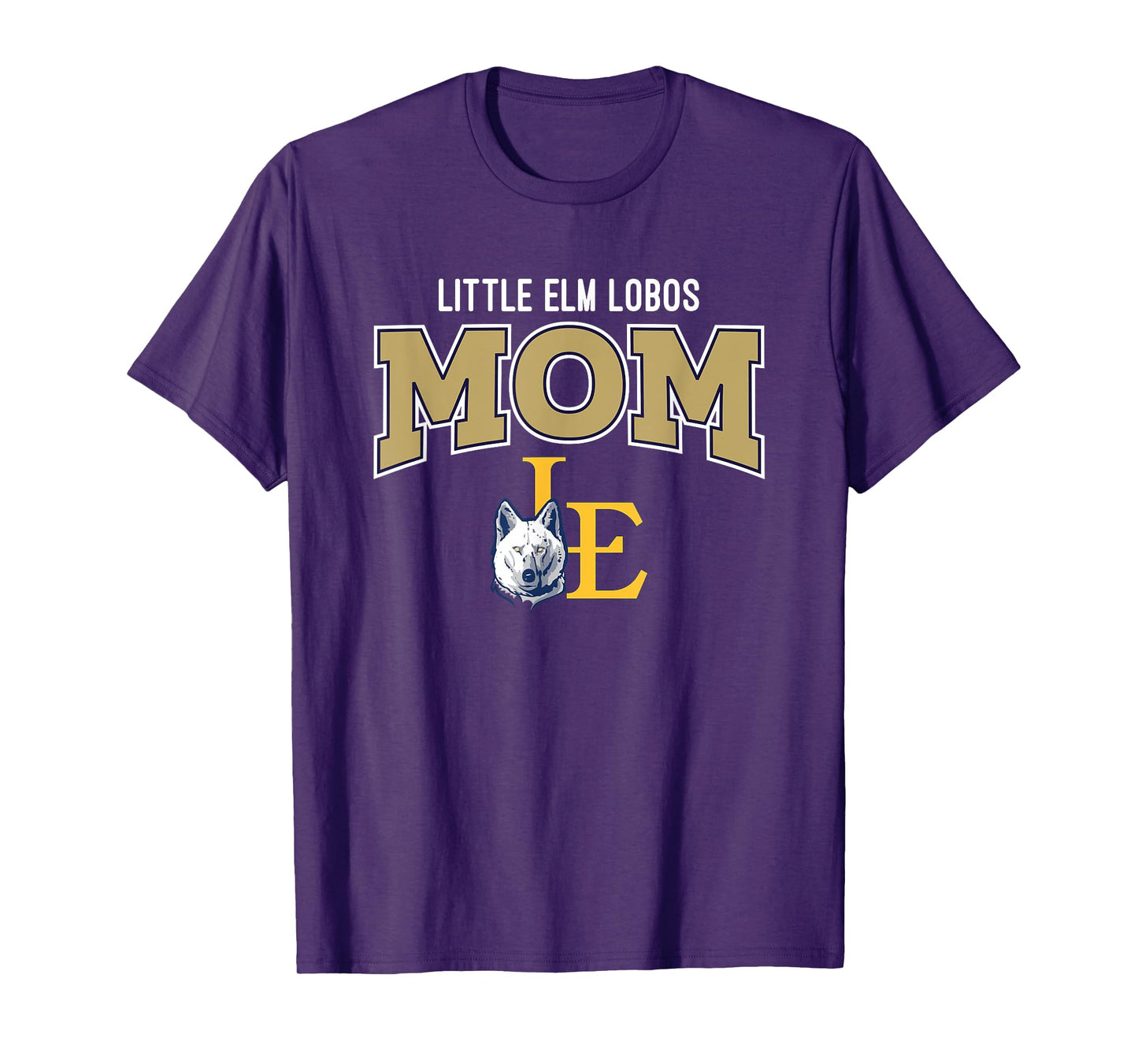 Little Elm Lobos Logo Mom HS T-Shirt