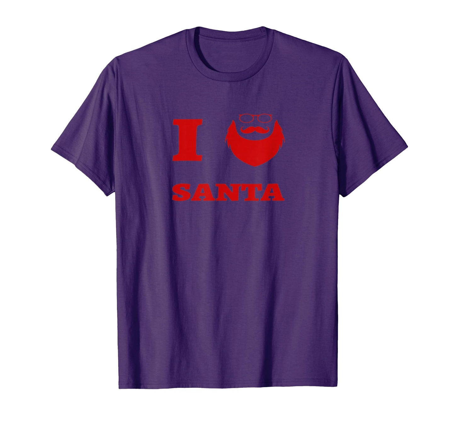 I Love Santa Christmas Design T-Shirt
