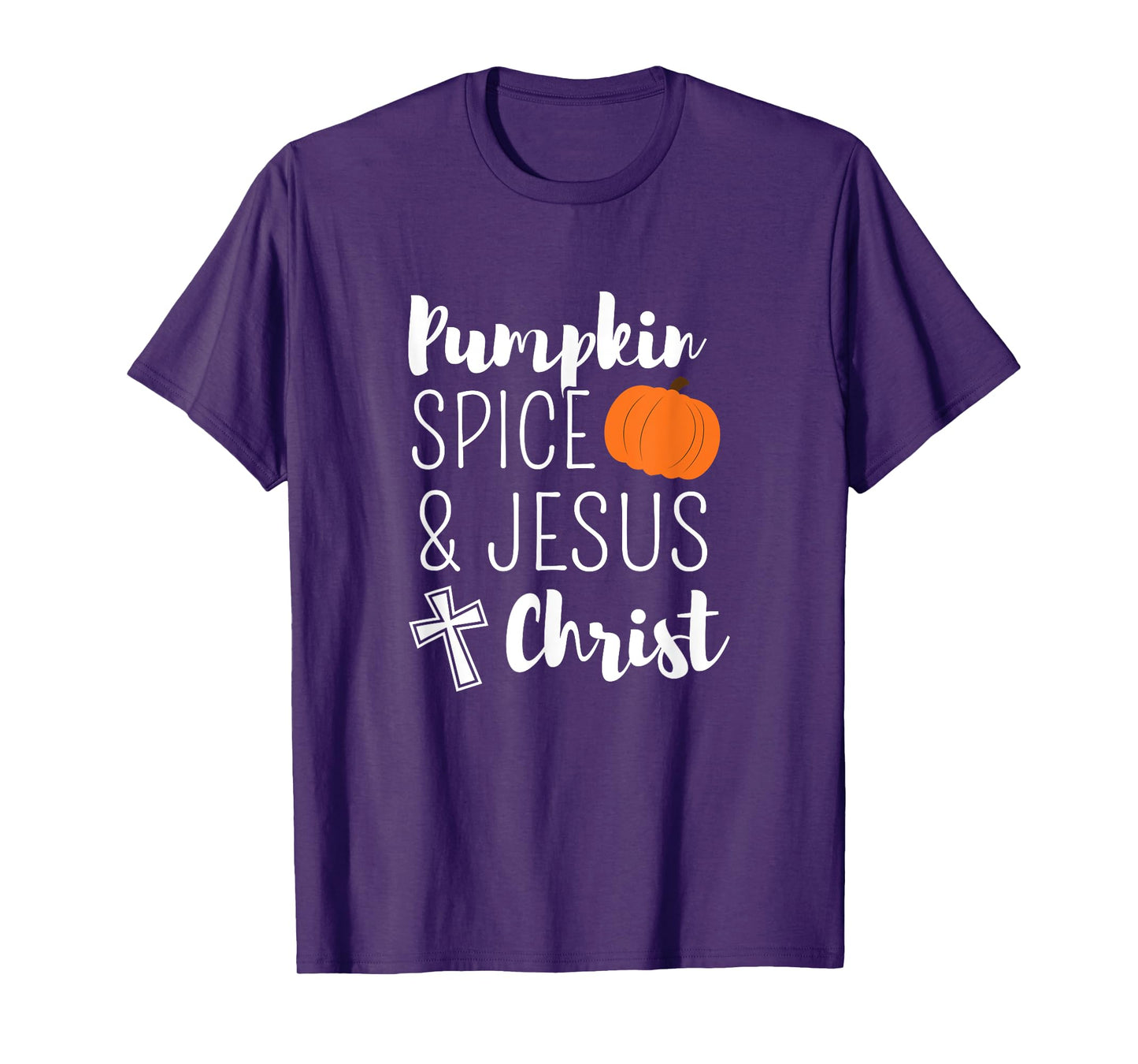 Pumpkin Spice And Jesus Christ Cute Fall Leaf Christian Gift T-Shirt