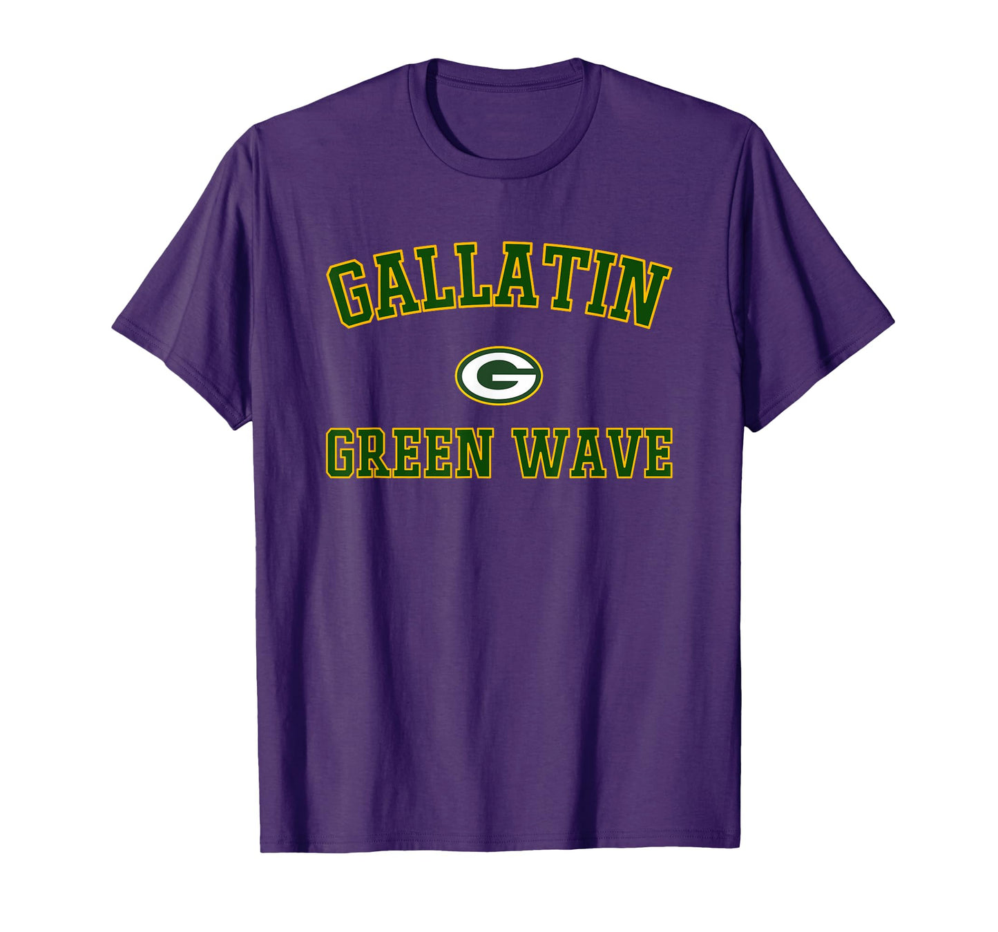 Gallatin Green Wave Logo Varsity HS T-Shirt
