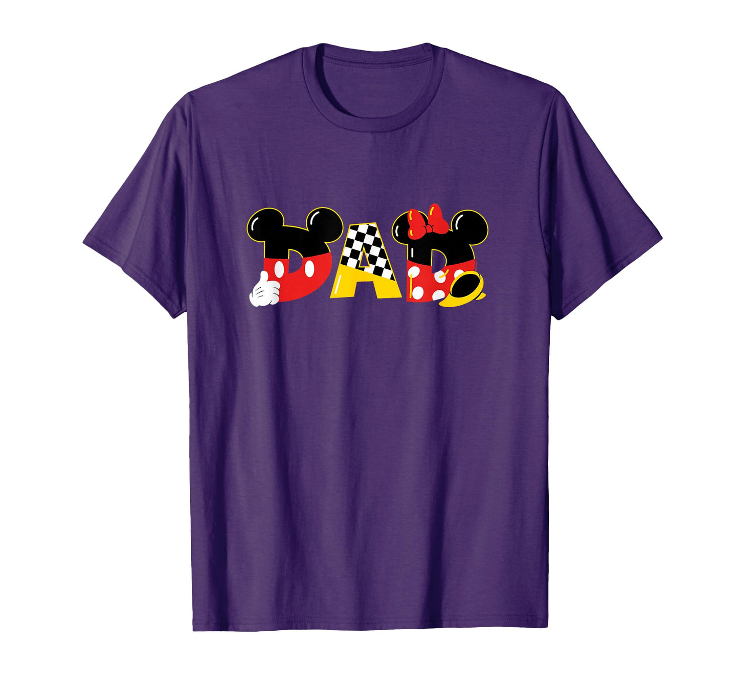 Disney Mickey Mouse & Minnie Mouse Dad Father’s Day Birthday T-Shirt