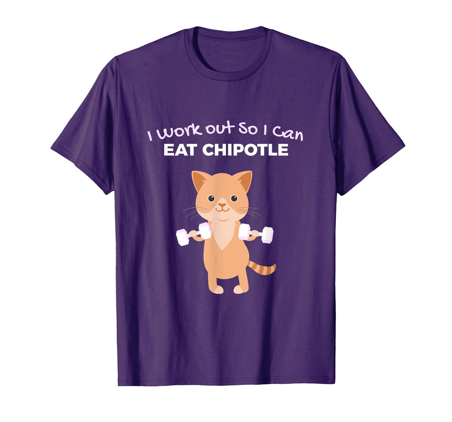 Funny Chipotle Lover Gym Design T-Shirt
