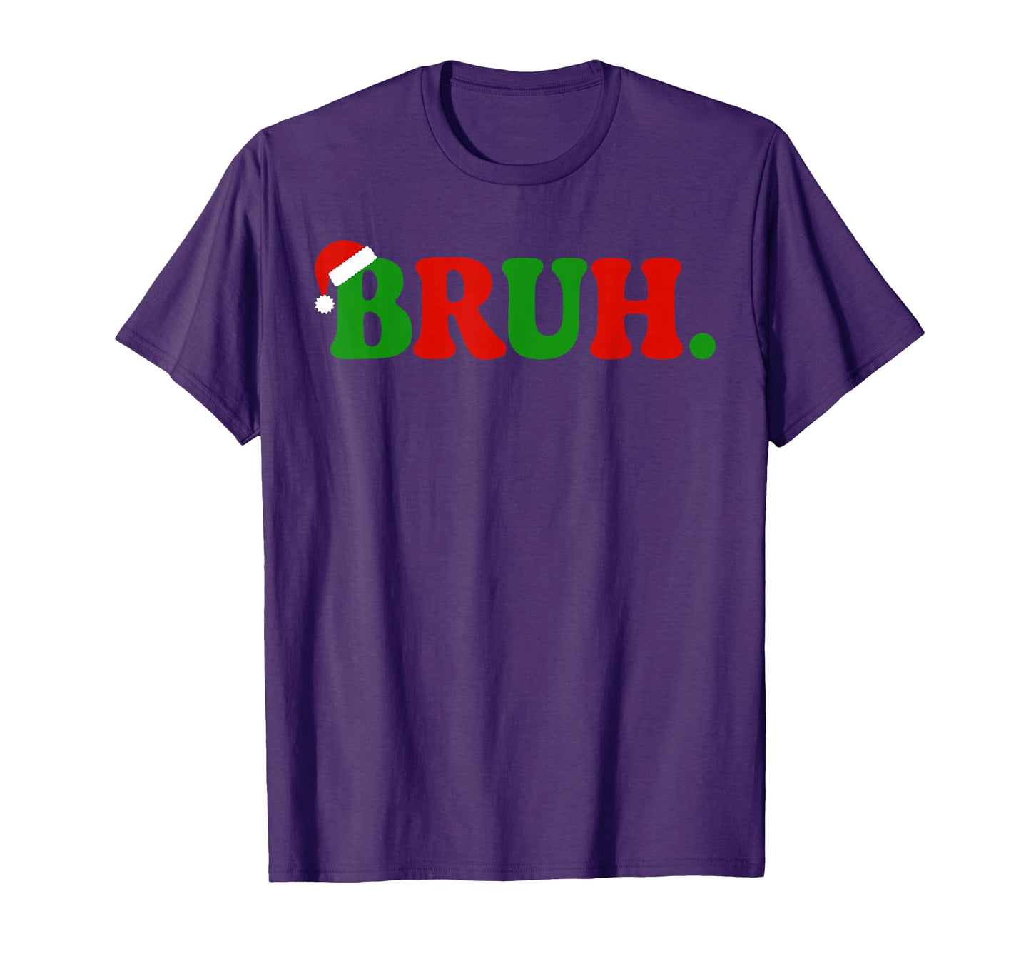 Bruh Meme Funny Saying Bro Greeting Teens Boys Men Christmas T-Shirt