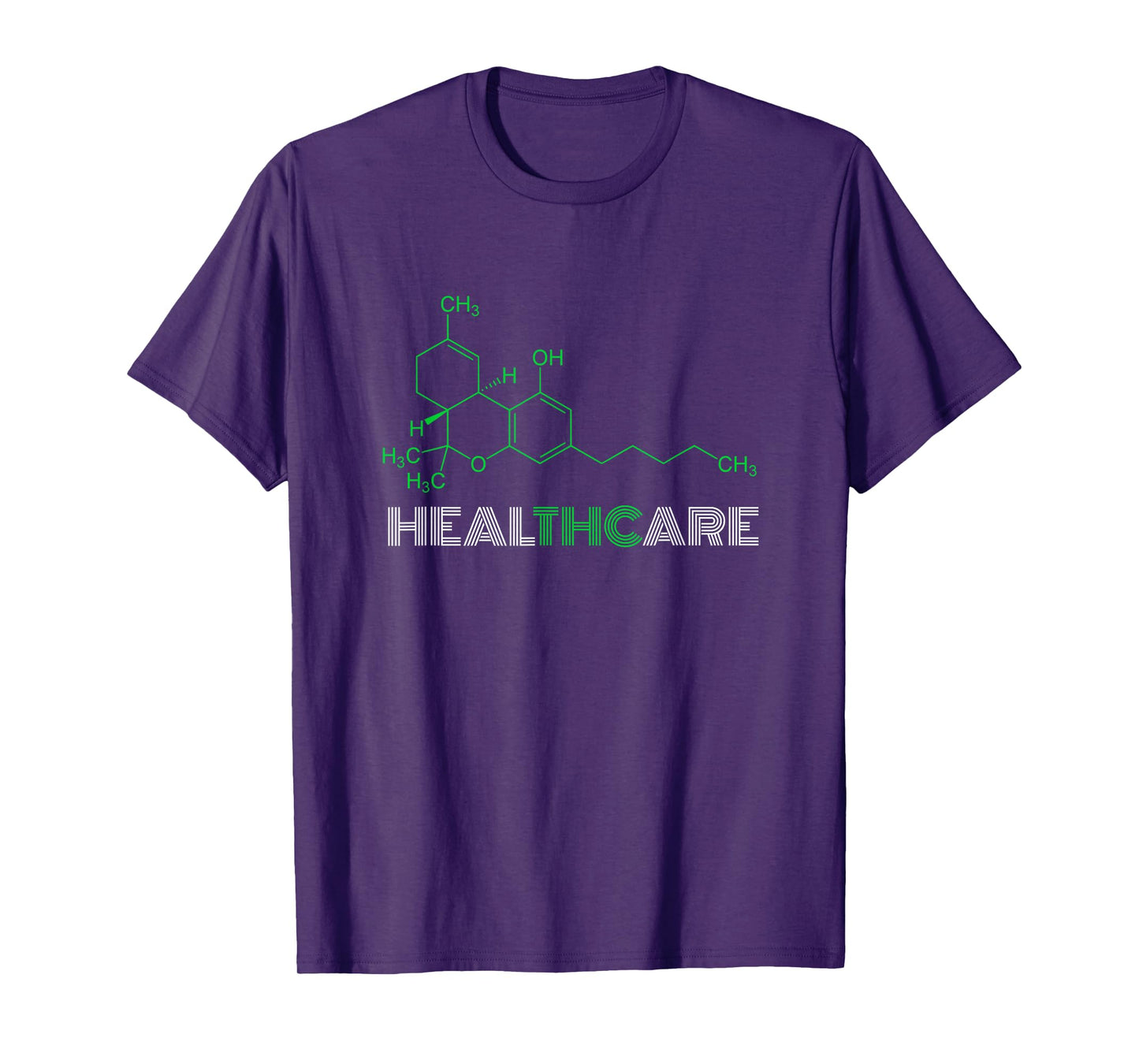 THC Healthcare Shirt THC Molecule Weed Cannabis Tea T-Shirt