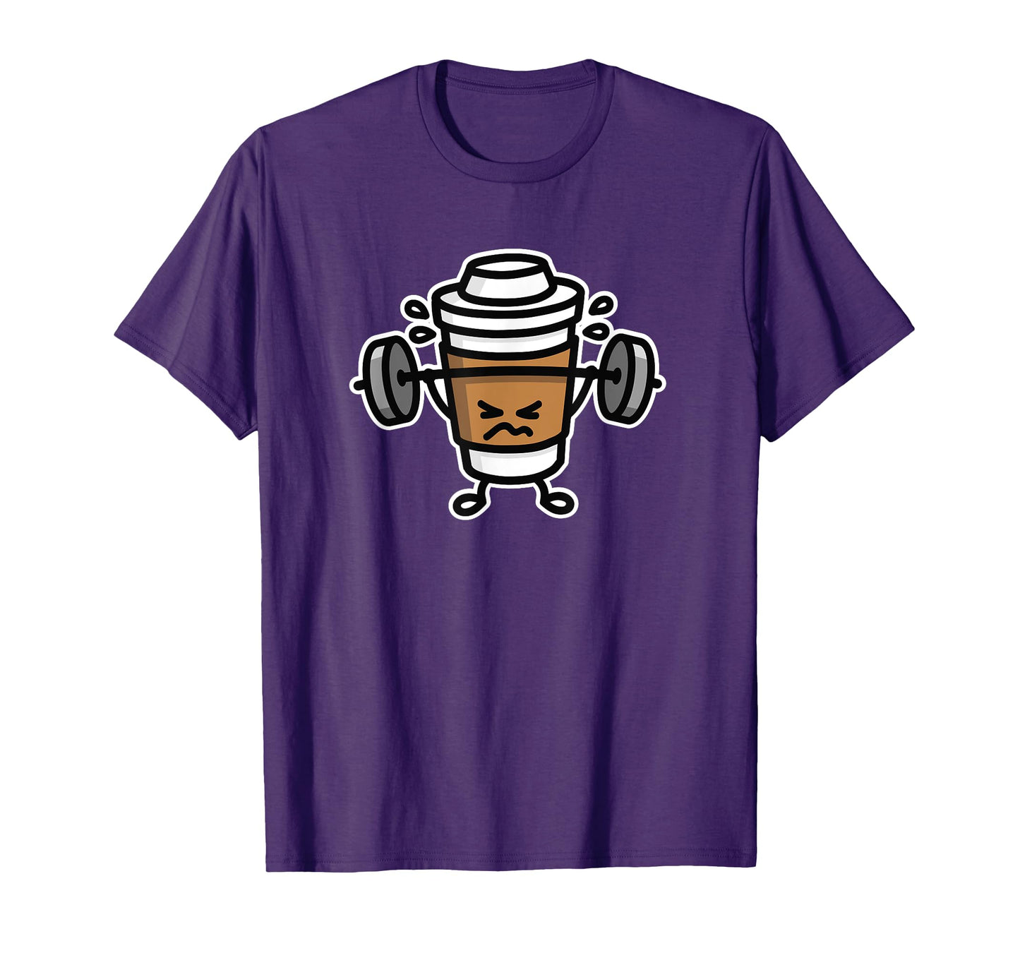 Funny strong coffee lift weights / workout at the gym tshirt