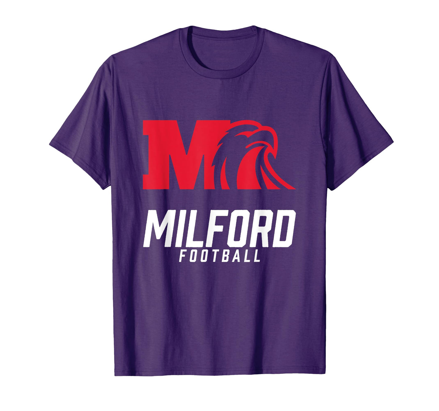 Milford Eagles Logo Football Team HS T-Shirt