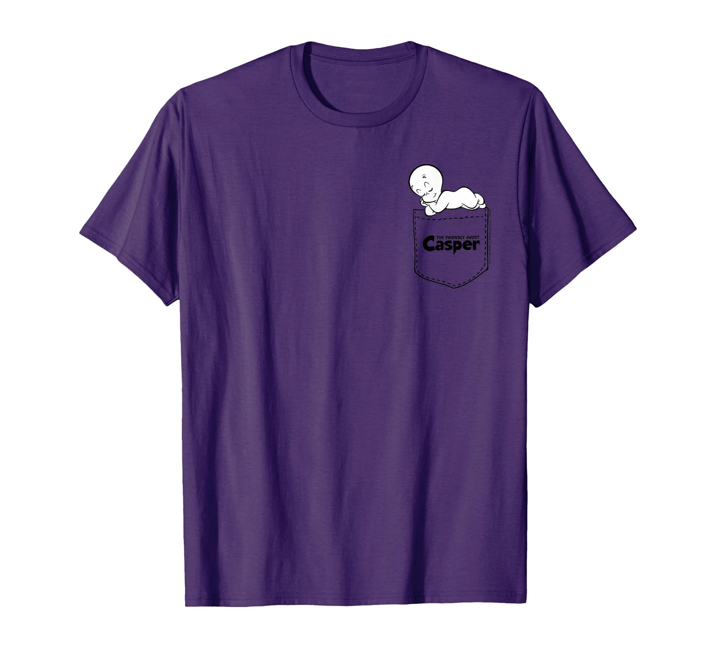 Casper The Friendly Ghost Napping On Your Pocket T-Shirt