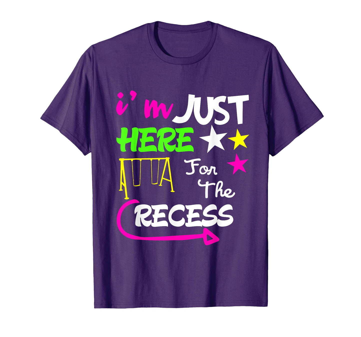 Just Here for the Recess Funny back to school T-Shirt