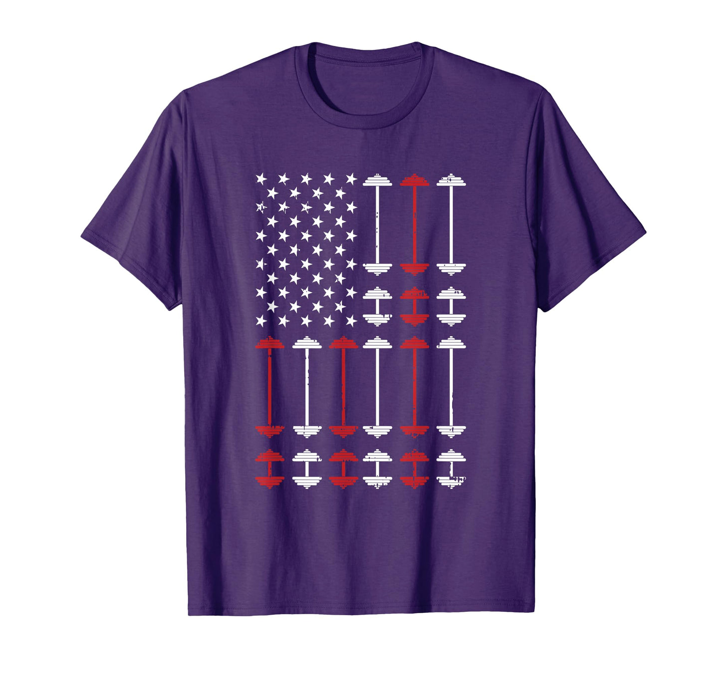 American Flag Gym 4th Of July Fitness Athlete Trainer T-Shirt