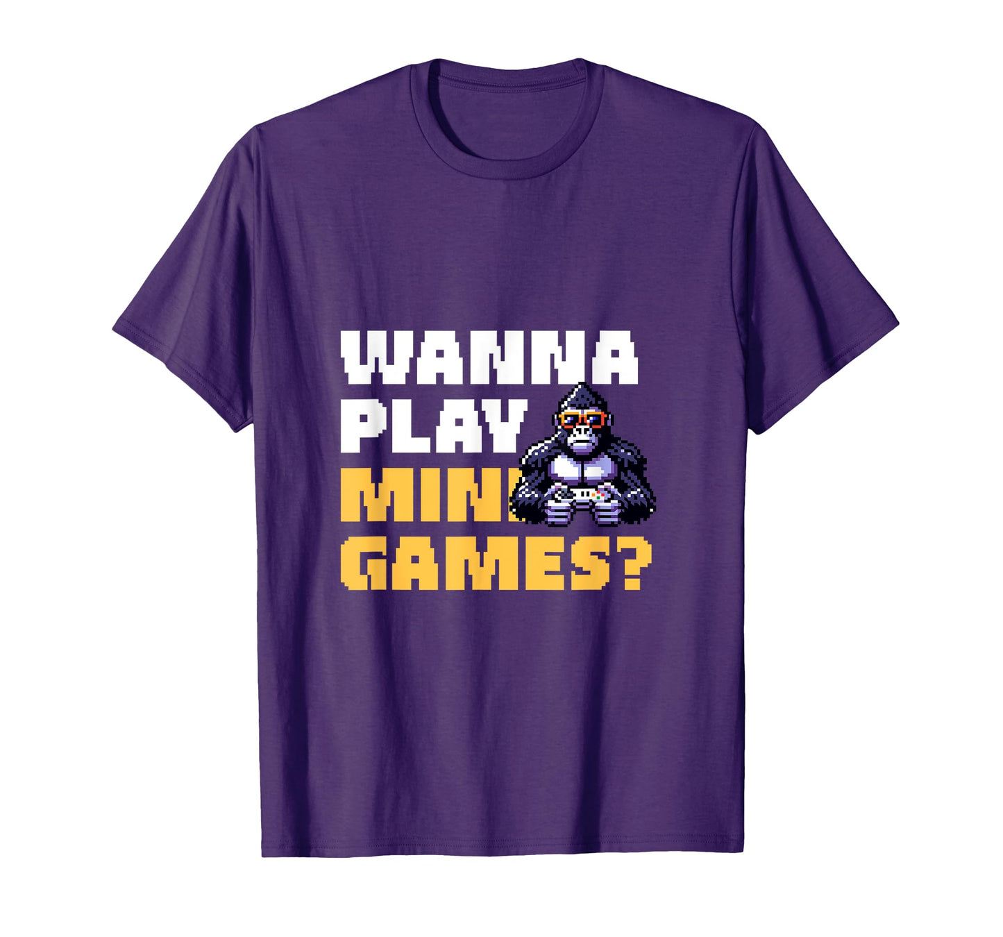 Wanna Play Mini Games? Retro Gorilla Gamer T-Shirt