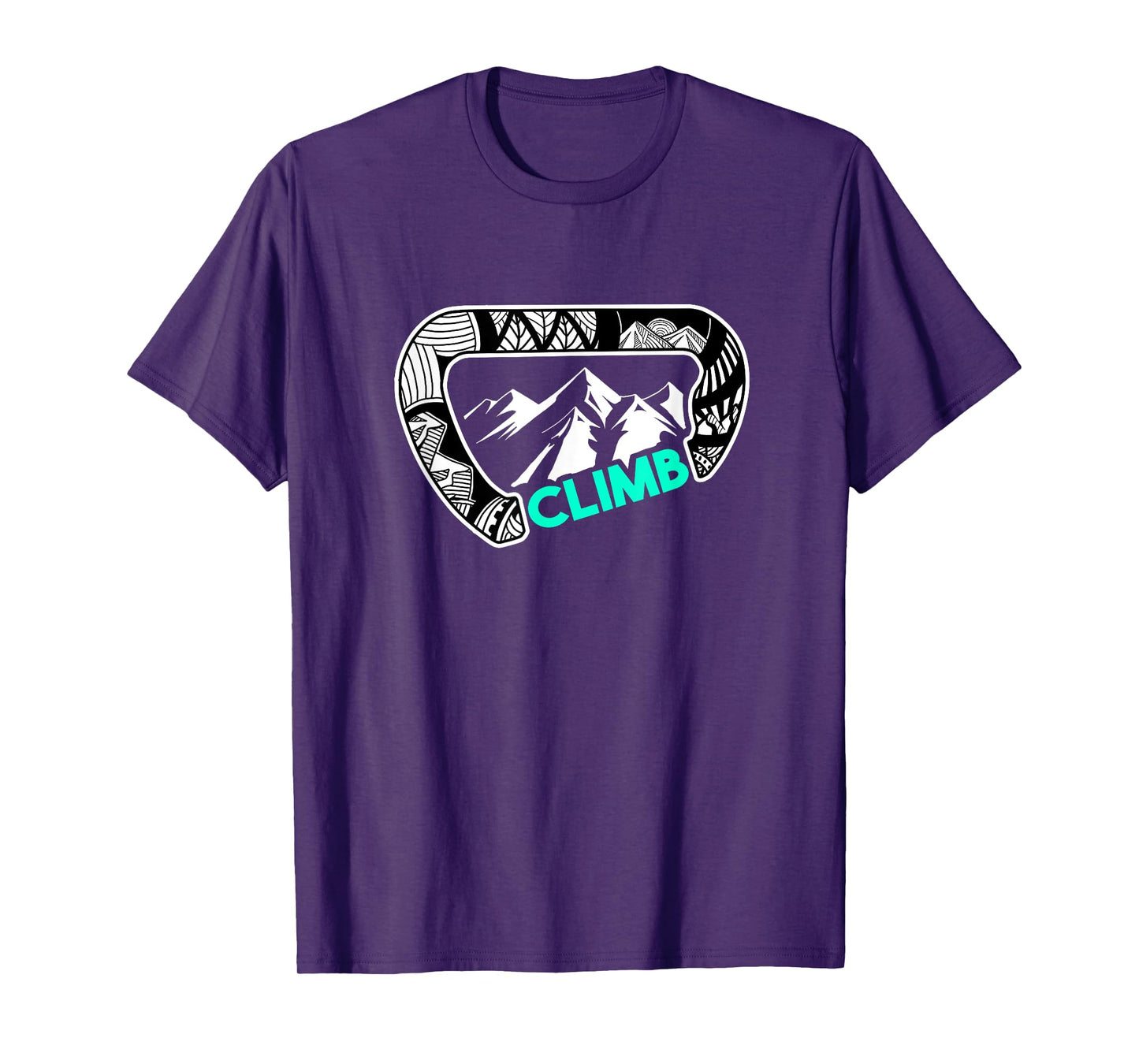 Carabiner Rock Climbing Gifts Print Climbing Bouldering T-Shirt