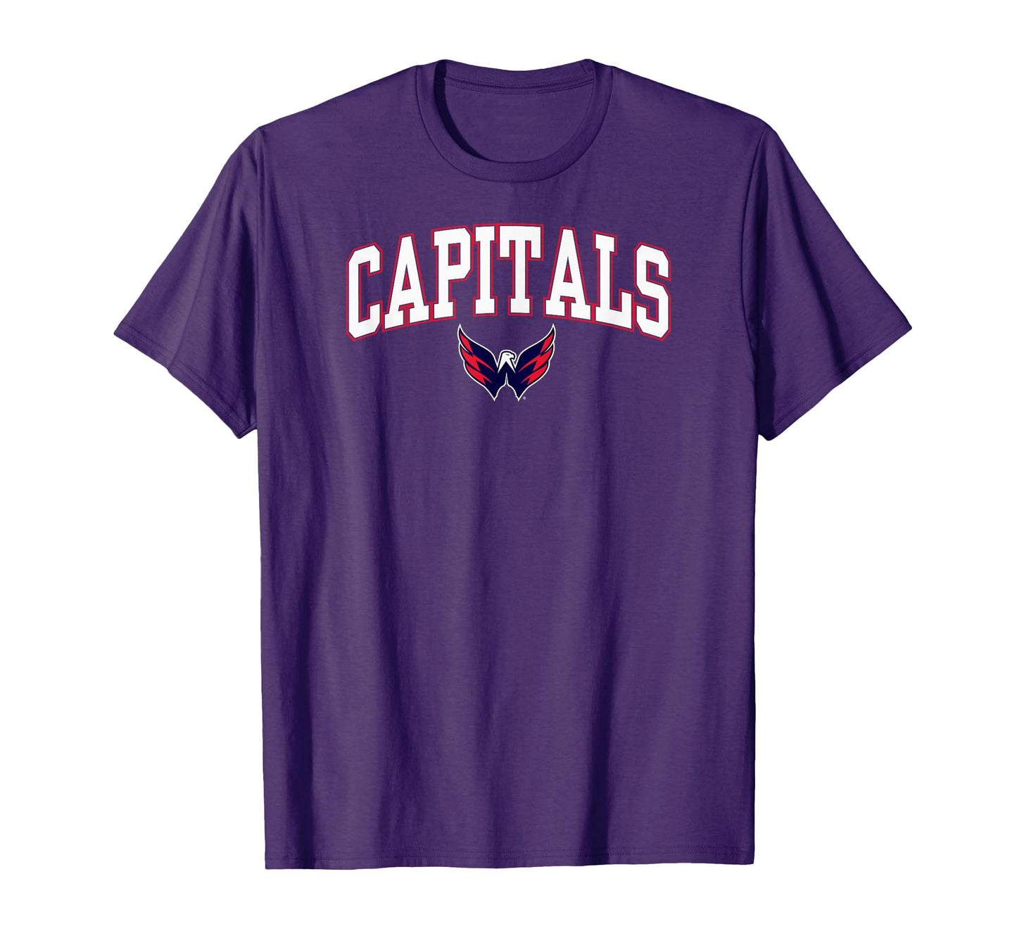 Washington Capitals Arch Over T-Shirt - Black, Small, Unisex-Adults, Short Sleeve, T-Shirt, NHL, Team Logo