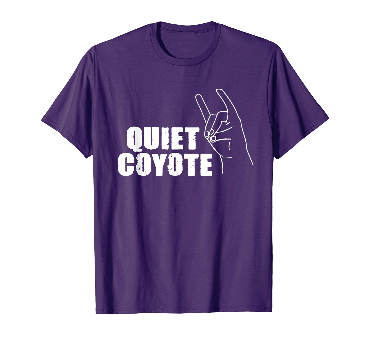 Quiet Coyote Graphic Lovely Pet Adorable Animal Outfit Lover T-Shirt