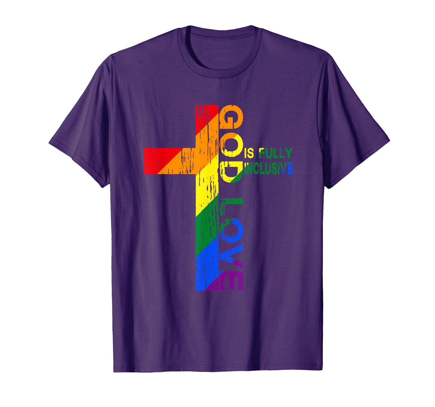 God's Love Is Fully Inclusive Christian Jesus LGBT Gay Pride T-Shirt