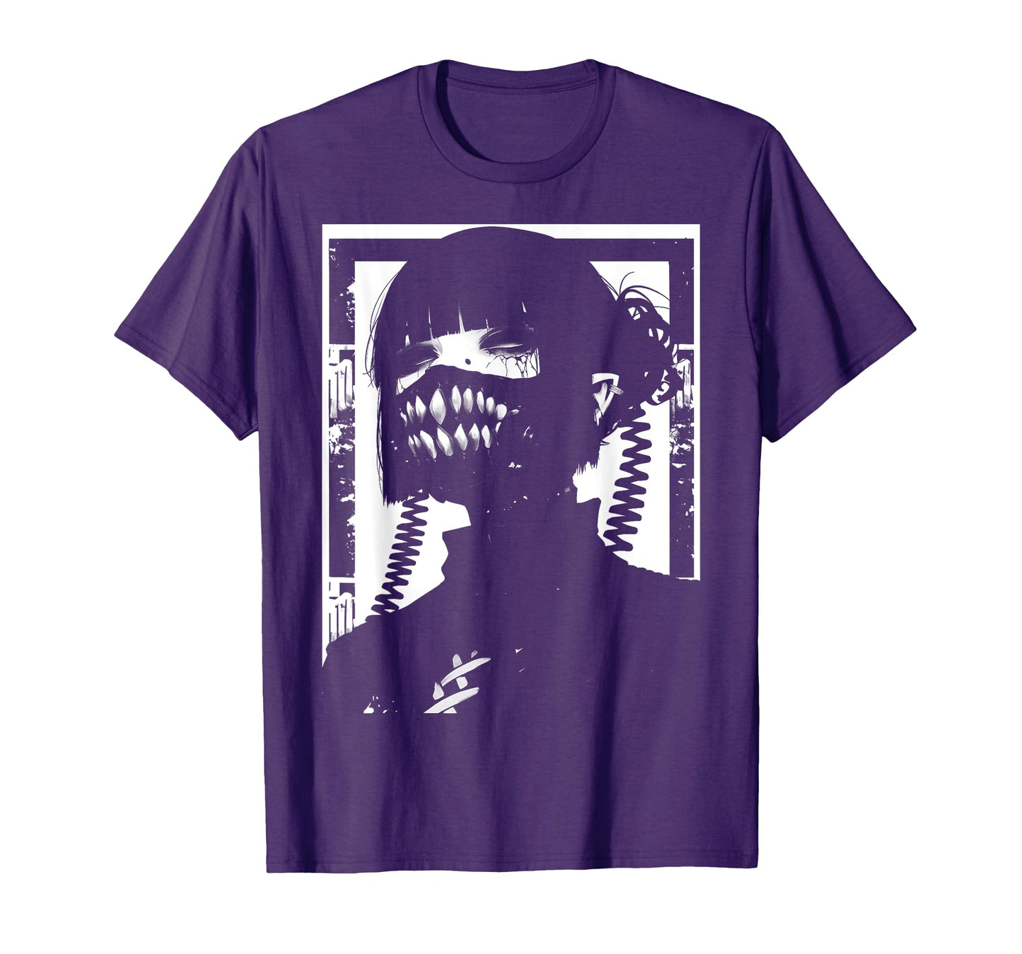 Horror Techwear Ghoul Girl Cybergoth Gothic Anime Manga T-Shirt
