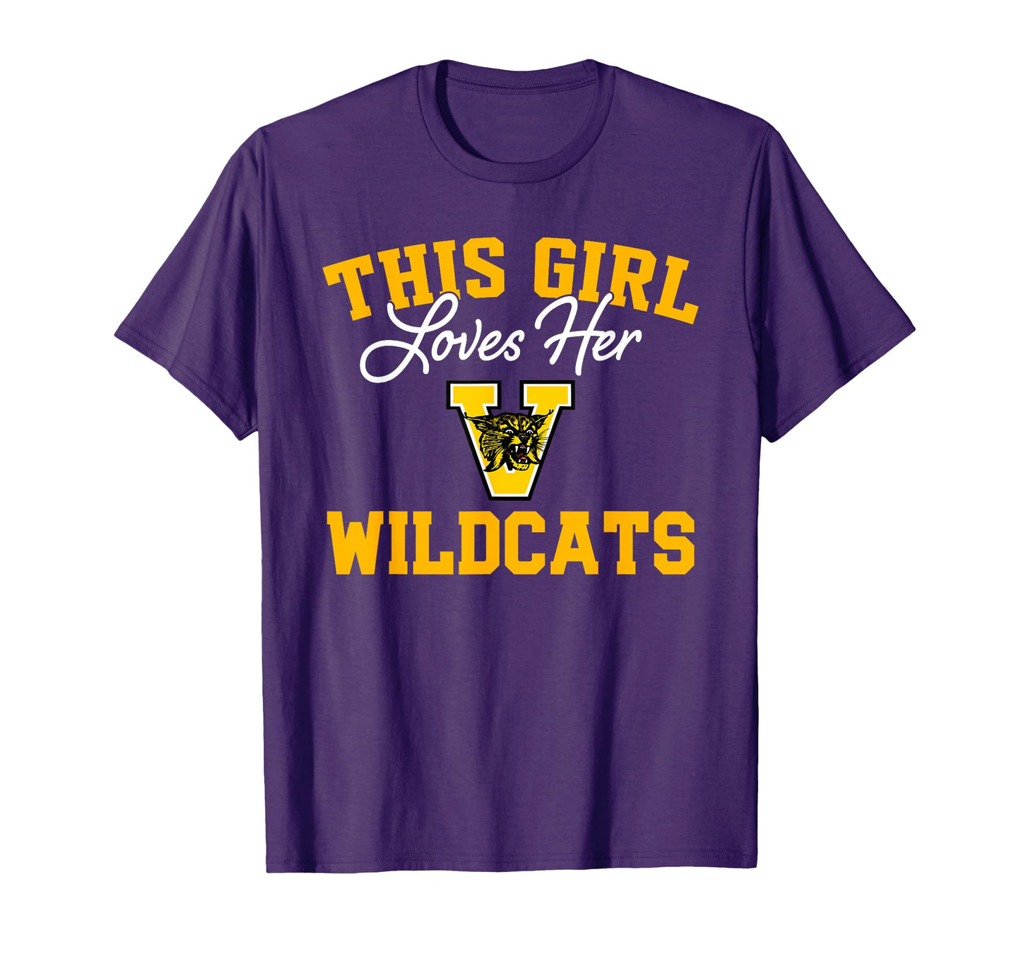Valdosta Wildcats Logo This Girl Loves Her HS T-Shirt