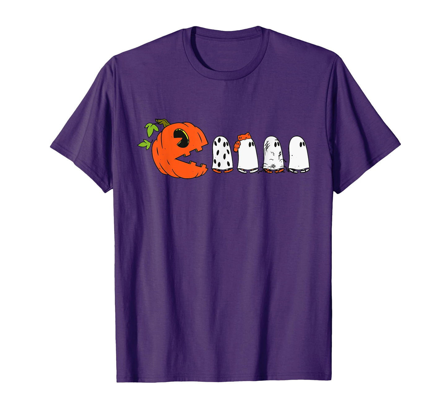Halloween Pumpkin Funny Ghosts Boys Kids Women Men T-Shirt