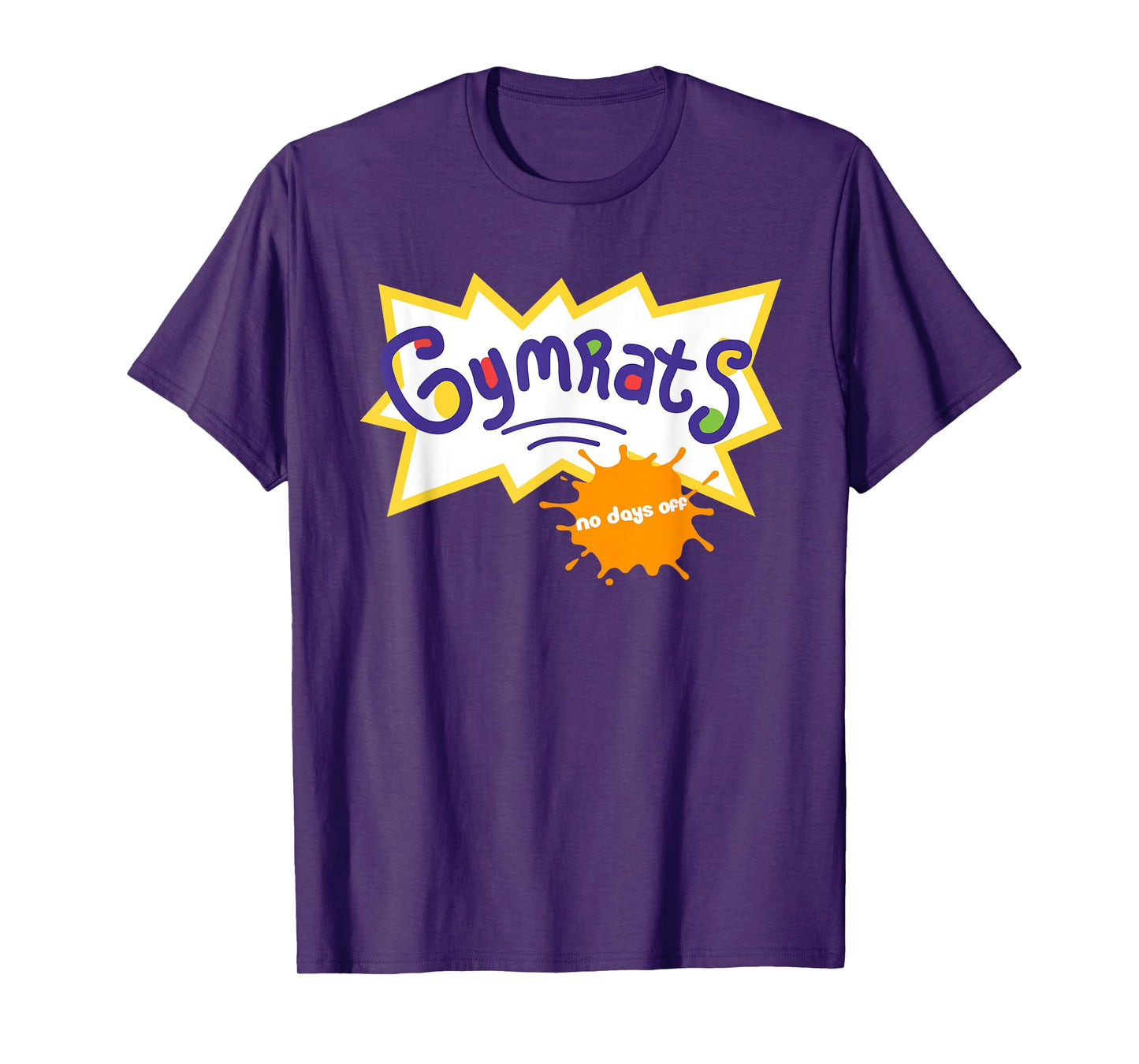 Funny Workout Tee, Gymrats 90s TV Style Workout Graphic T-Shirt