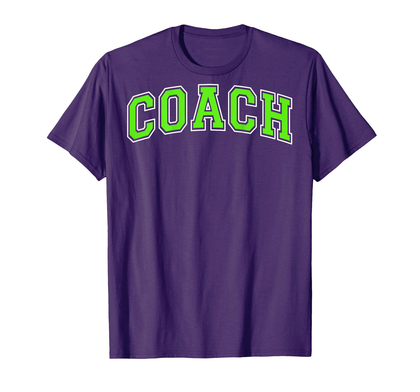 Coach Sports Trainer Vintage Lime Green White on the back T-Shirt