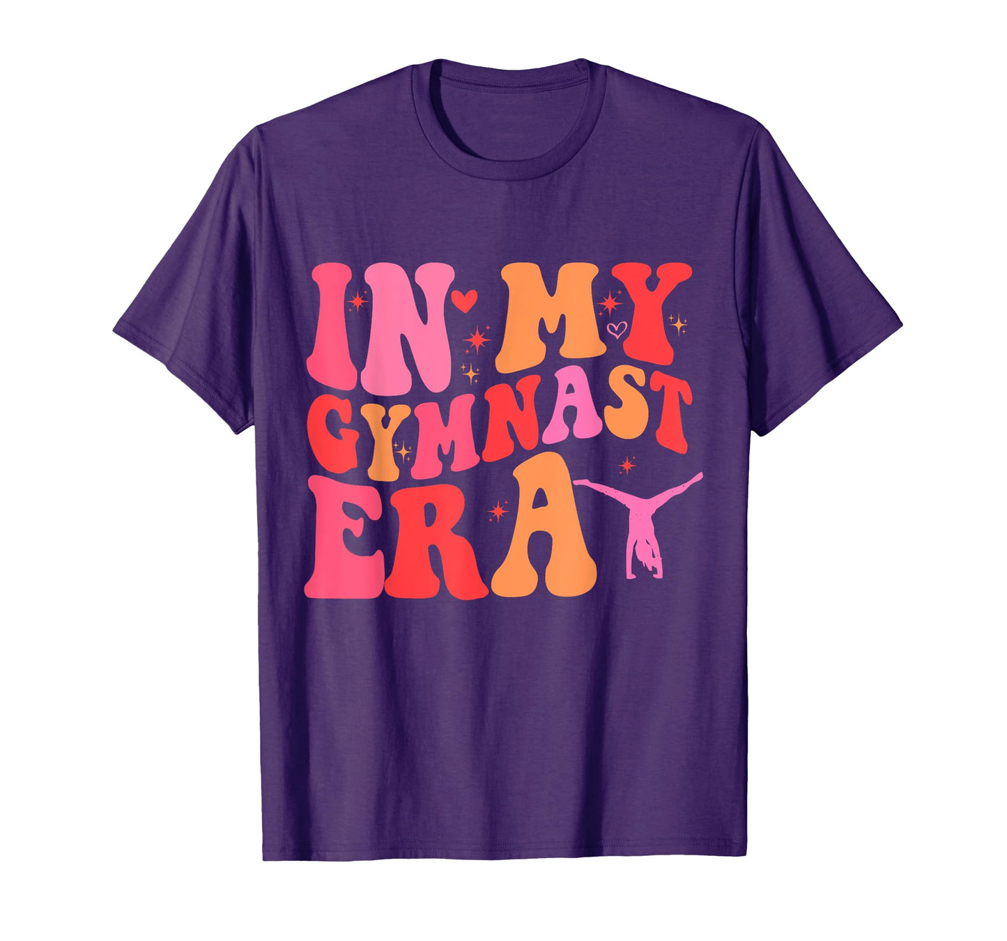 Funny Gymnastics Lover Quote In My Gymnast Era Mom Groovy T-Shirt