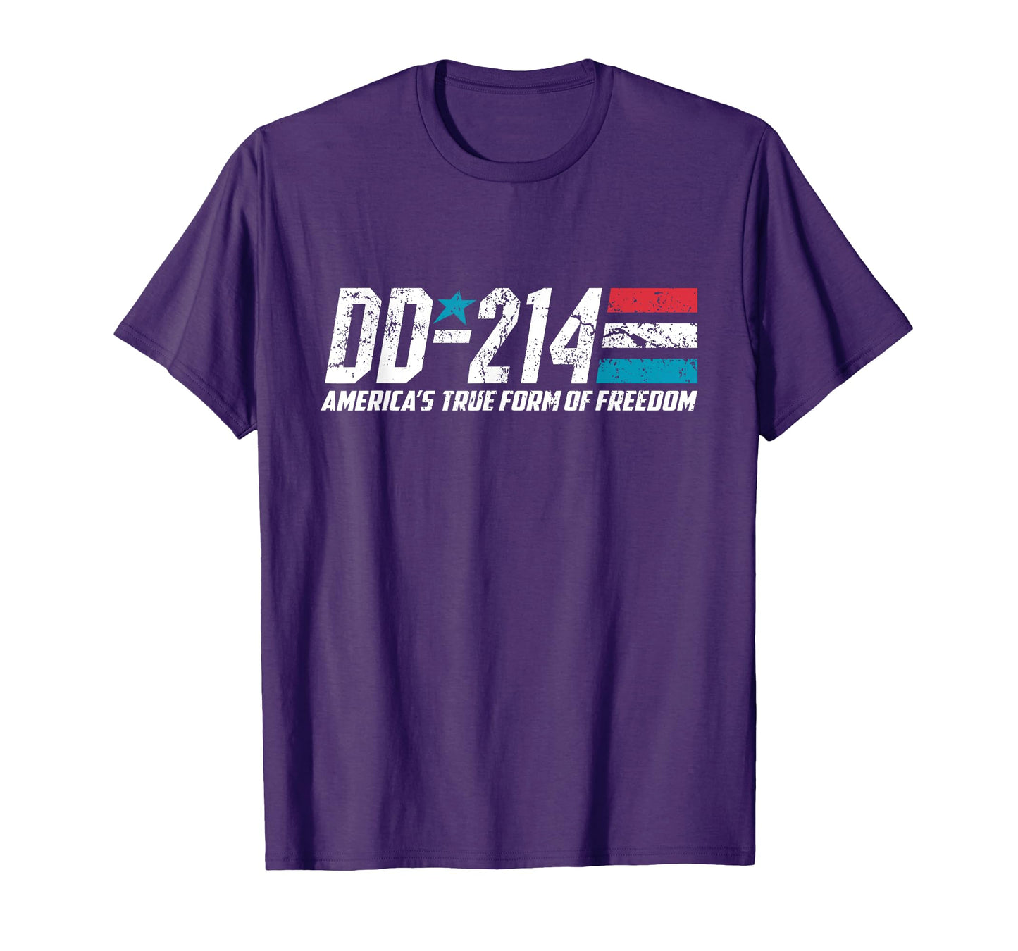 DD-214 America's True Form Of Freedom American USA Military T-Shirt