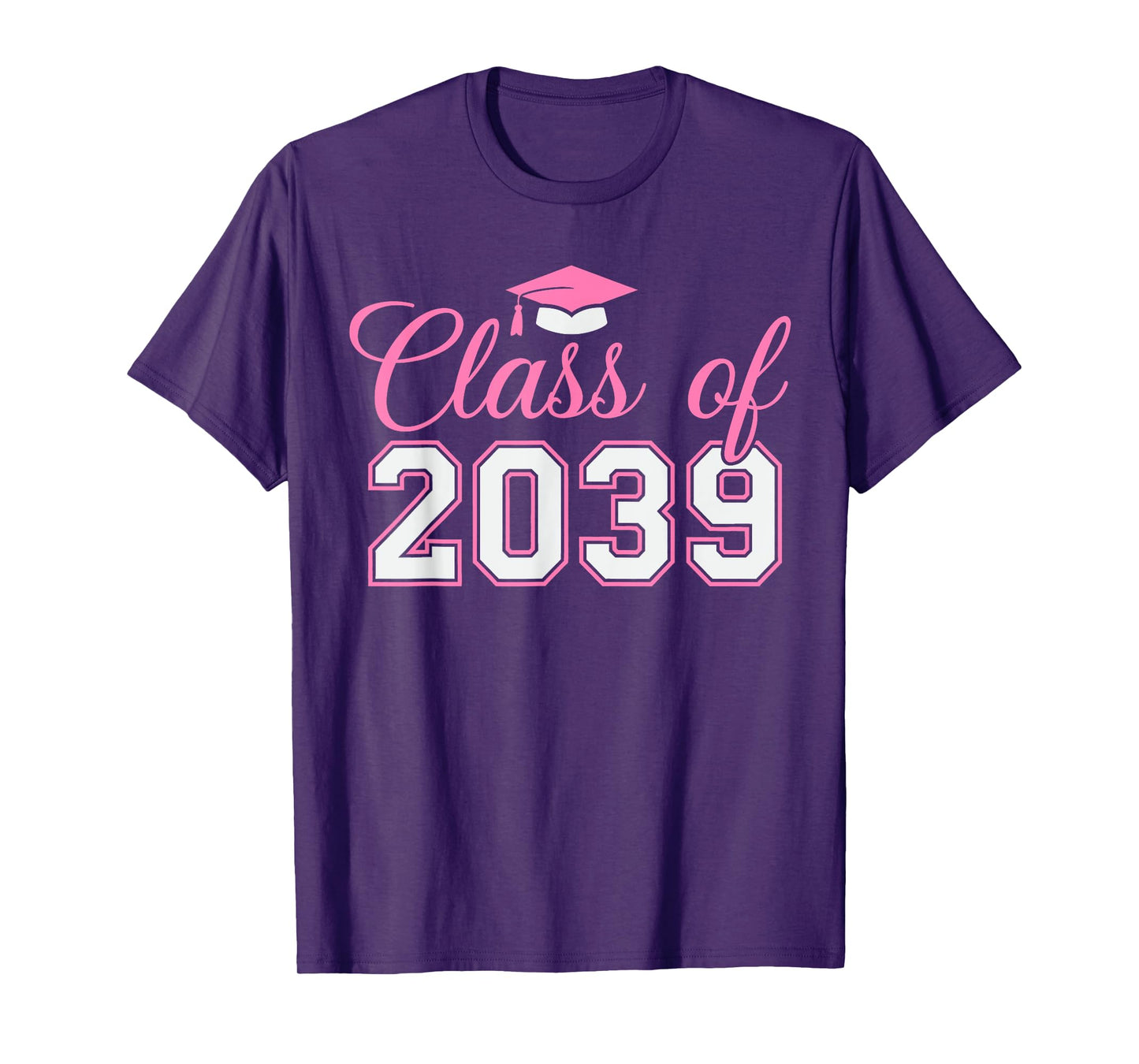 Preschool Class of 2039 Grow With Me Graduation 2039 pink T-Shirt