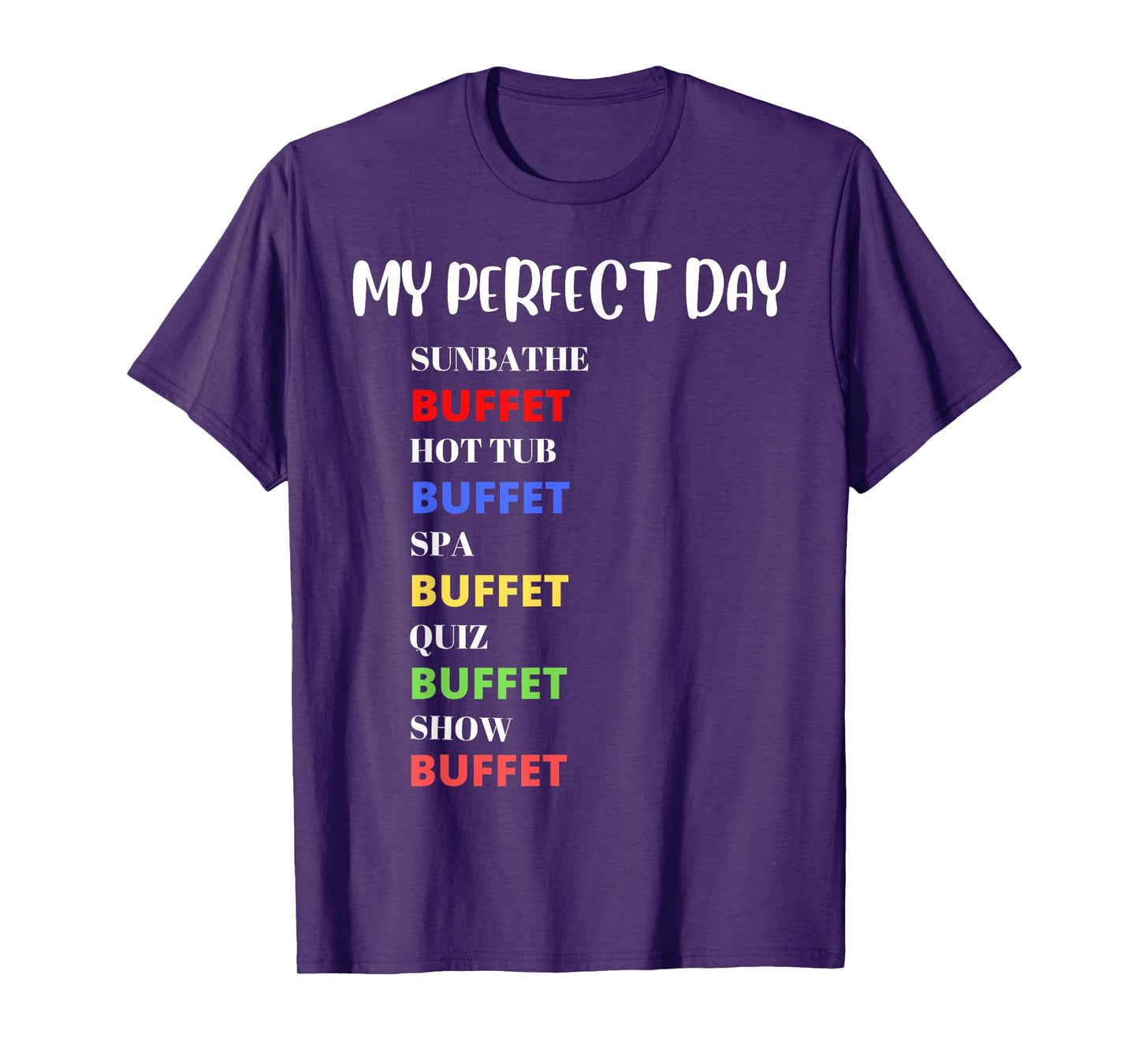 Funny Cruise boat summer holiday buffet design T-Shirt