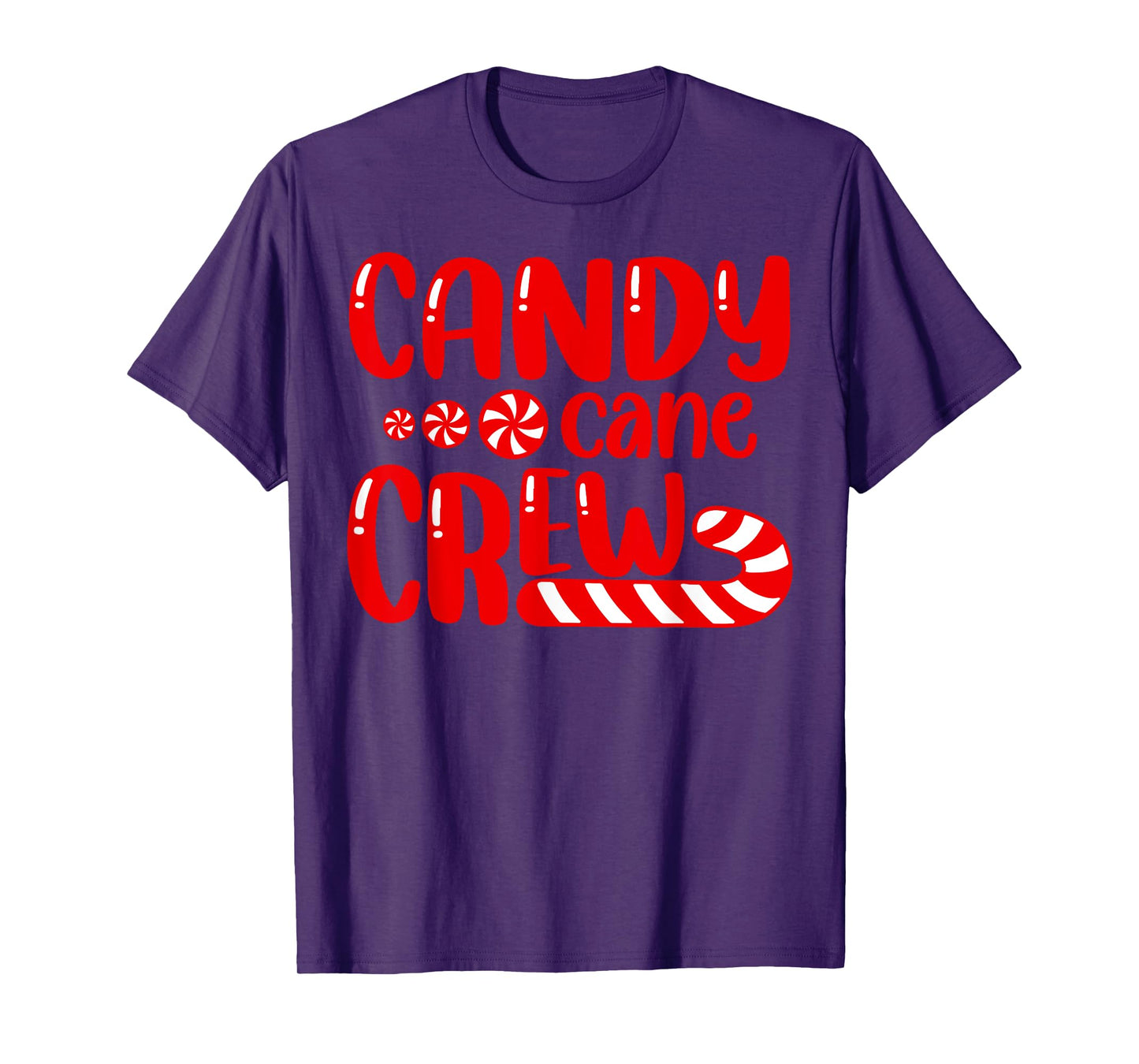Candy Cane Crew Candy Xmas Pajamas Matching Family Group T-Shirt