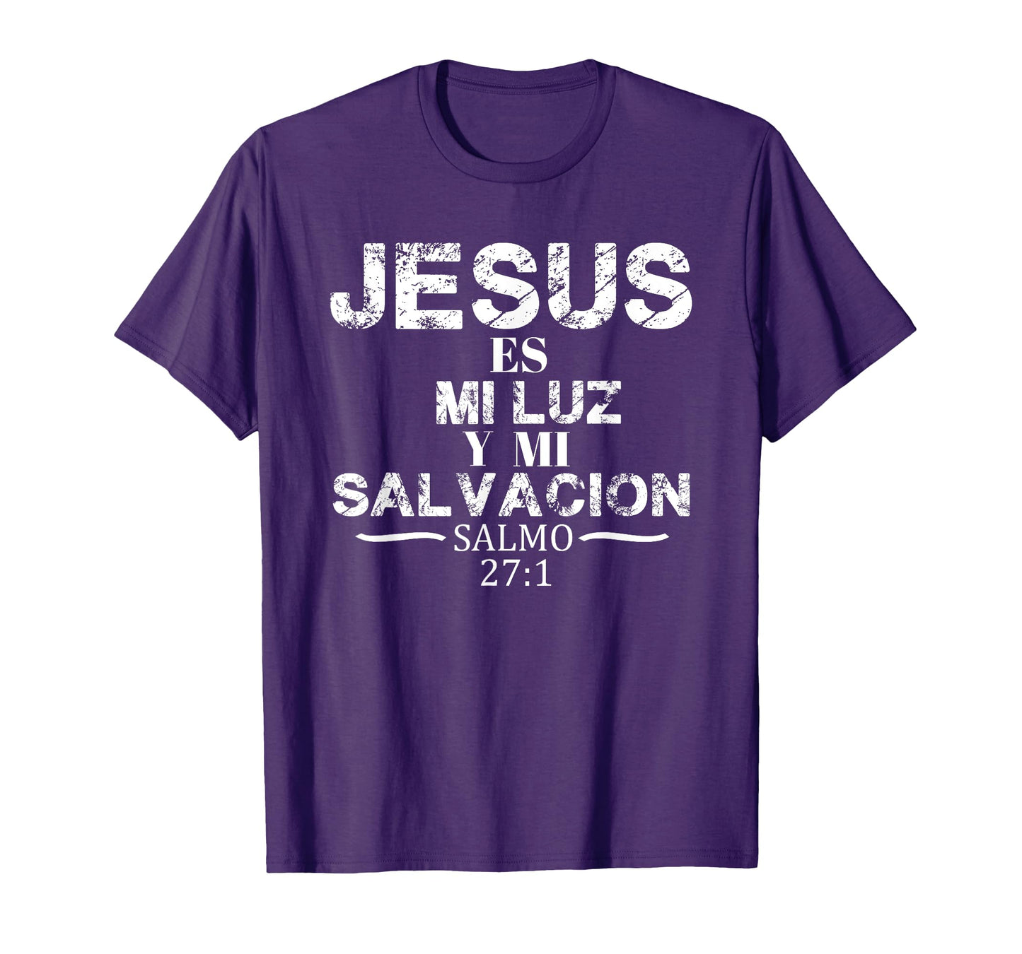 Playera Camisa Salmo Jesus Es Mi Luz Biblia Cristiana T-Shirt