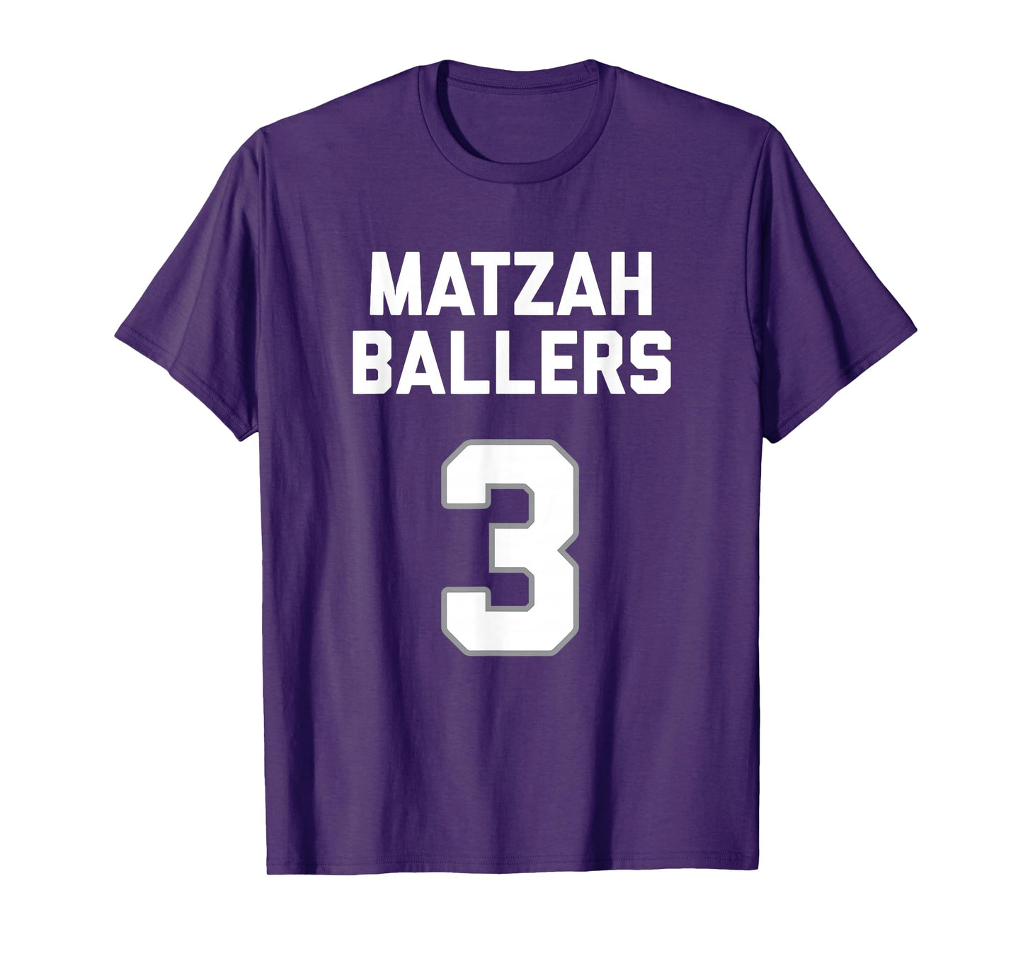 Matzah Baller 3 Funny Jewish Matzo Ball Pun Basketball Team T-Shirt