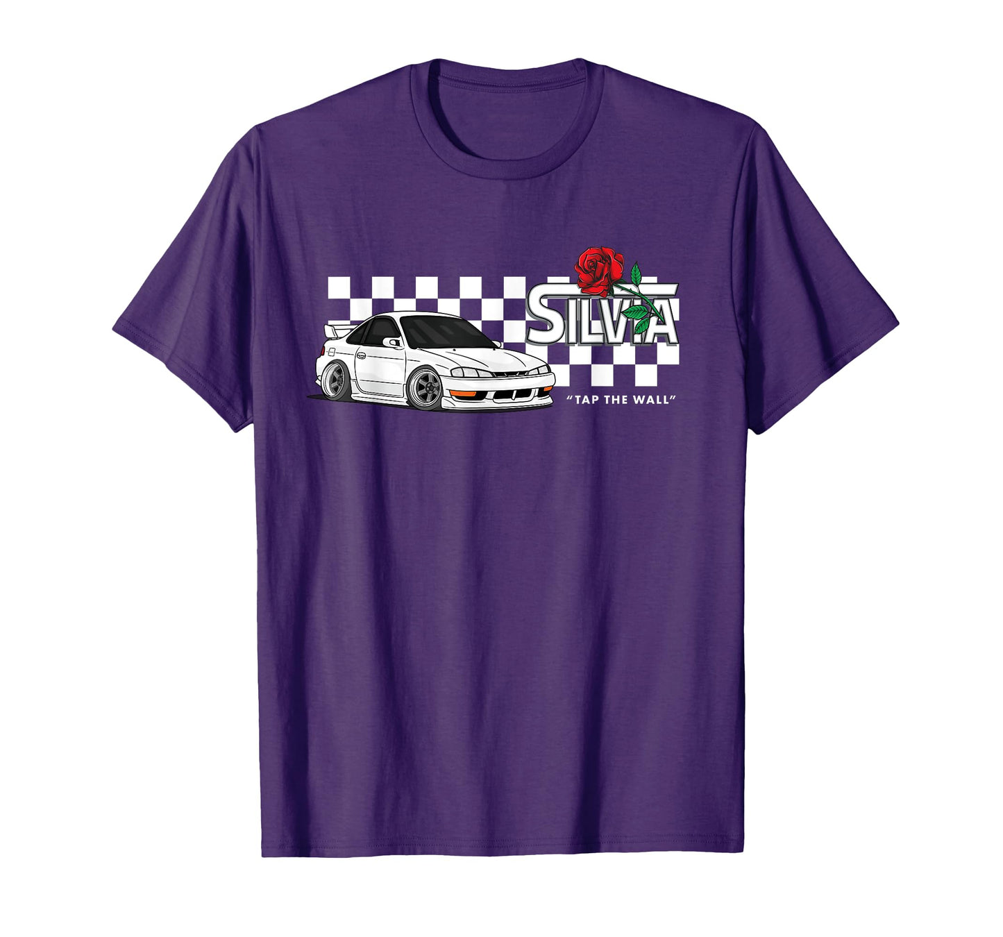 S14 Silvia 240sx Checkerboard Retro T-Shirt