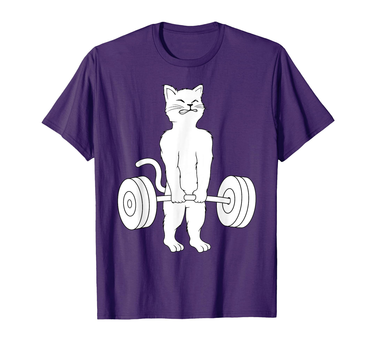 Cat Deadlift Shirt Powerlifting Kitty Tee Weightlifting Cat T-Shirt for Men Women Girls Kids