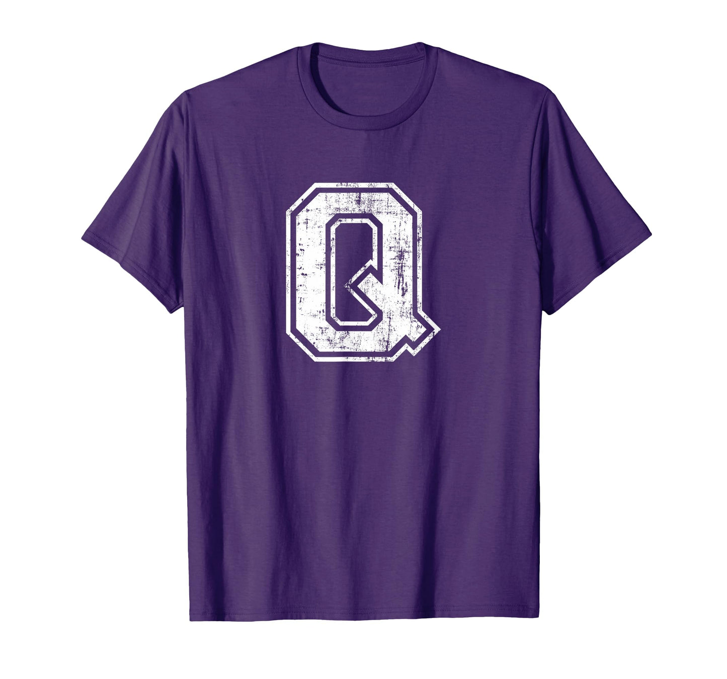 Letter Q Uppercase Alphabet Initial School College Varsity T-Shirt