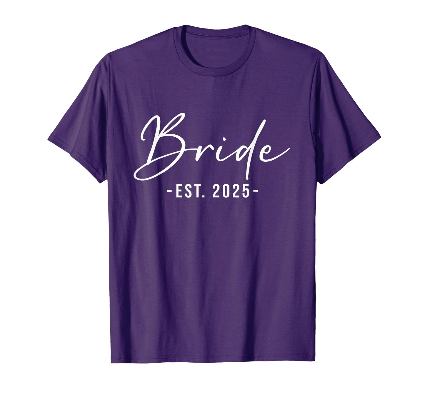 Bride Est. 2025 Matching Getting Ready Bride Groom Wedding T-Shirt