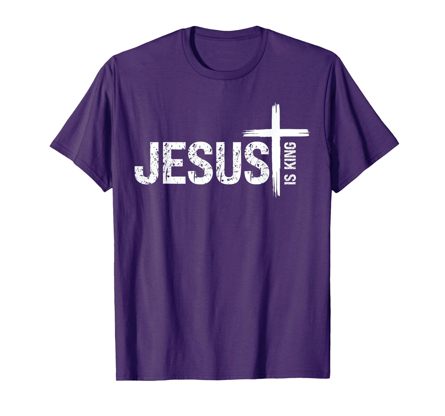 Christian Cross God Loves You Religious Jesus is King T-Shirt