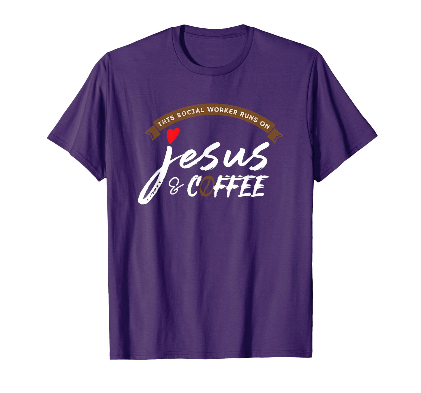 This Social Worker Runs On Jesus and Coffee T-Shirt