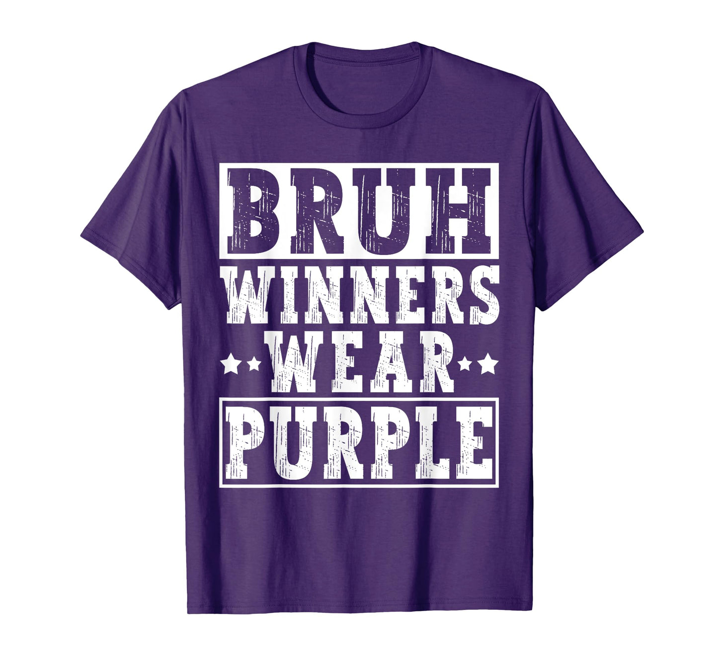 Winners Wear Purple Color Team Sports Day Game Camp Team T-Shirt