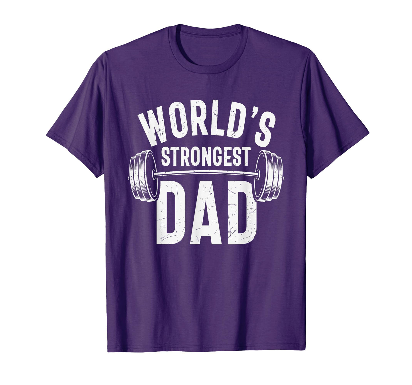 Mens World's Strongest Dad Workout Training Gym Dad Father's Day T-Shirt