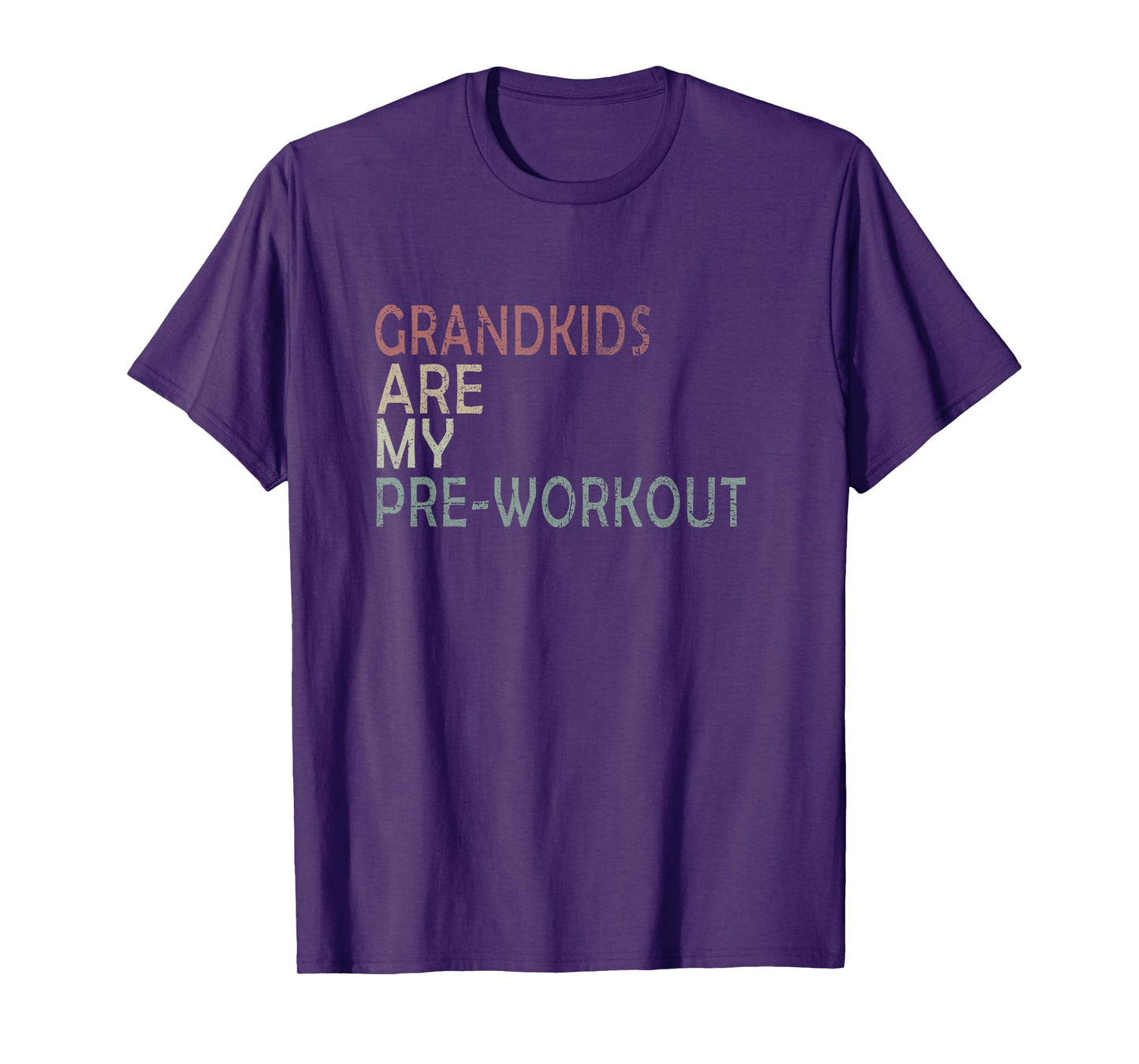 GRANDKIDS ARE MY PRE-WORKOUT Fitness Nana VINTAGE GYM T-Shirt