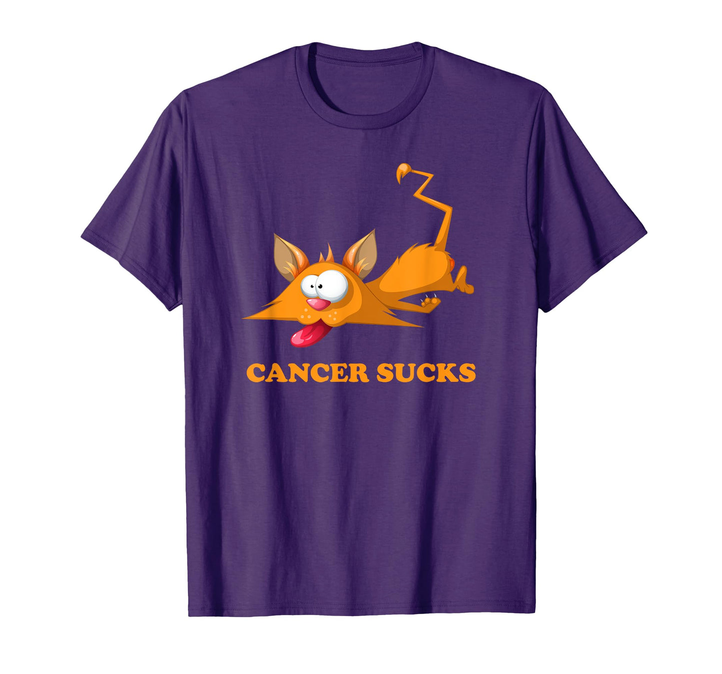 Cancer Sucks With Orange Tabby Cat That Children Like T-Shirt